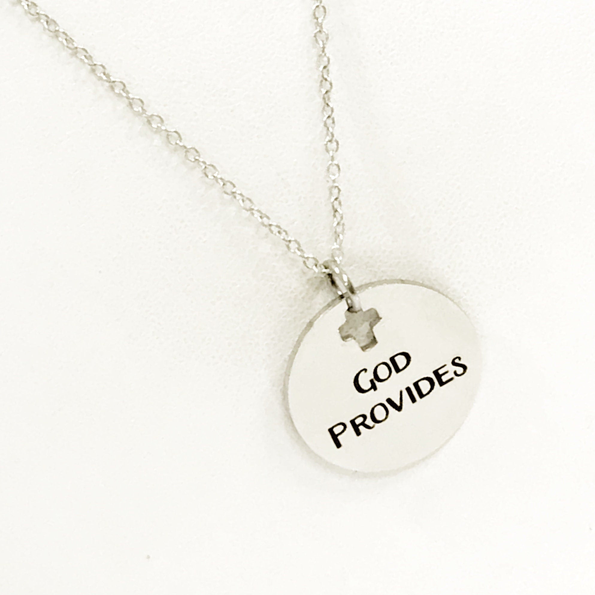 Christian Jewelry, God Provides Necklace, Christian Woman, Christian Daughter Jewelry, Religious Jewelry, Religious Gift For Her