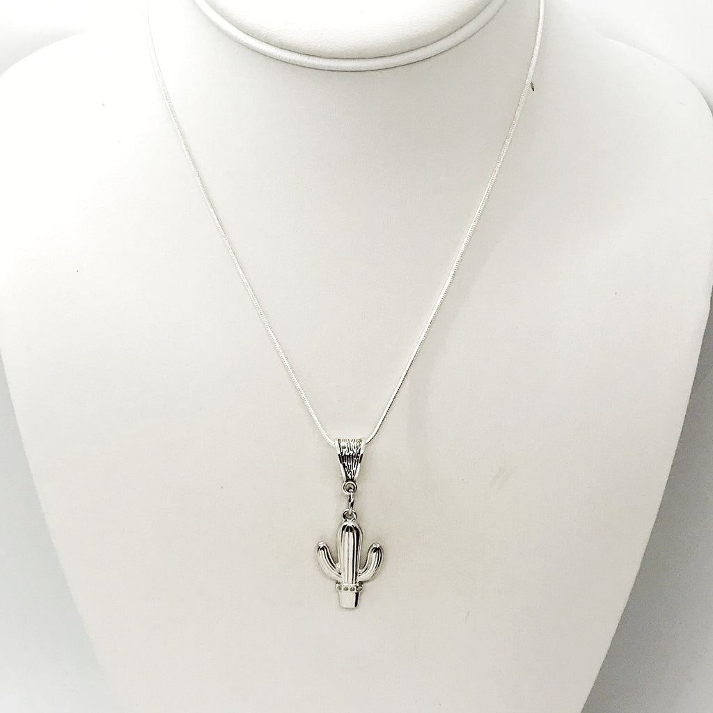 Cactus Necklace, Overcoming Obstacles Gift, Cactus Lover Gift, Endurance Gift, Cactus Charm, Cactus Pendant
