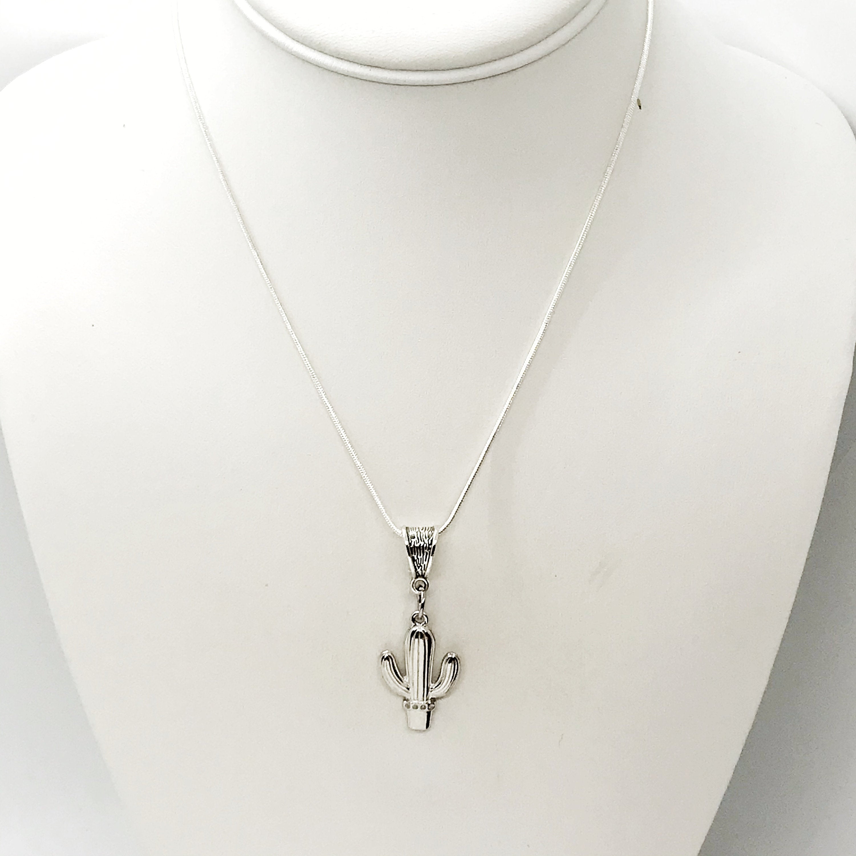 Cactus Necklace, Overcoming Obstacles Gift, Cactus Lover Gift, Endurance Gift, Cactus Charm, Cactus Pendant