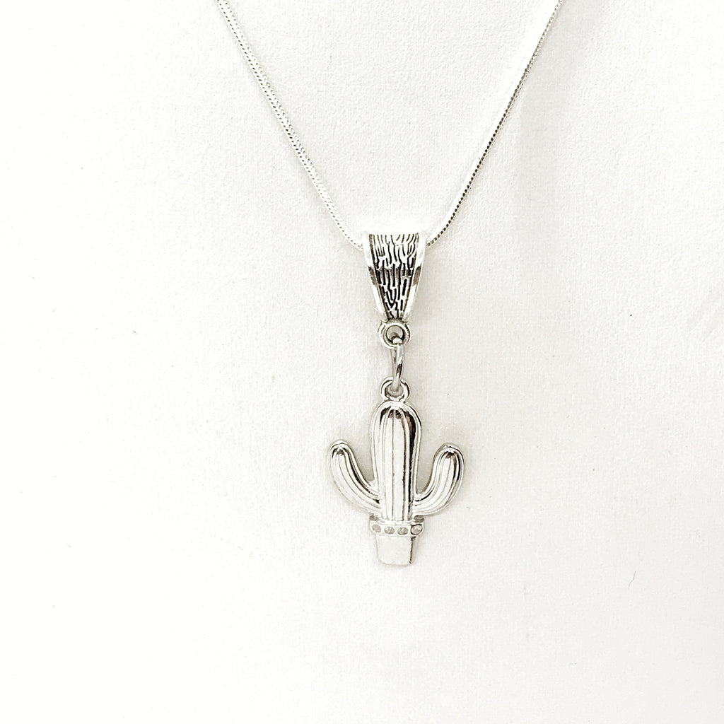 Cactus Necklace, Overcoming Obstacles Gift, Cactus Lover Gift, Endurance Gift, Cactus Charm, Cactus Pendant