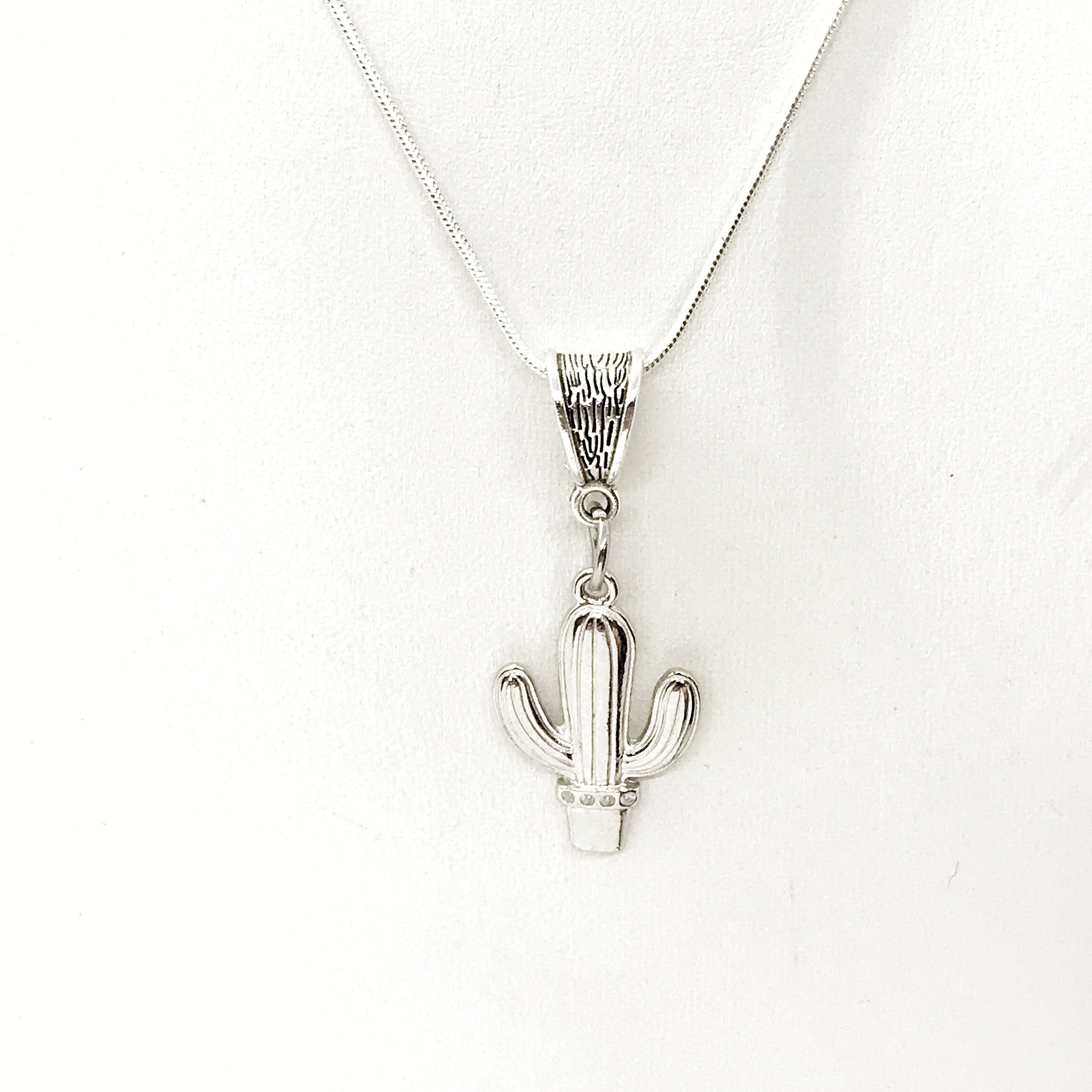 Cactus Necklace, Overcoming Obstacles Gift, Cactus Lover Gift, Endurance Gift, Cactus Charm, Cactus Pendant