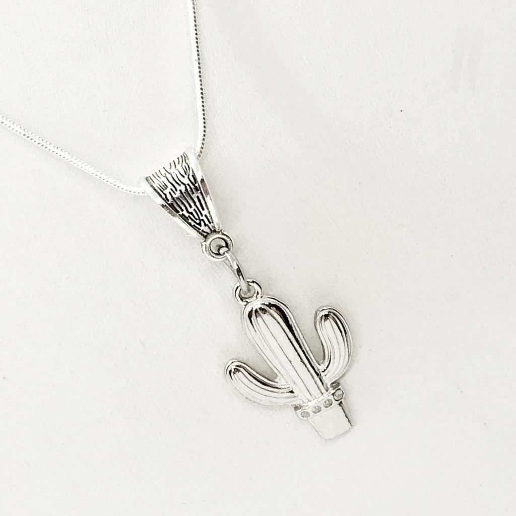 Cactus Necklace, Overcoming Obstacles Gift, Cactus Lover Gift, Endurance Gift, Cactus Charm, Cactus Pendant