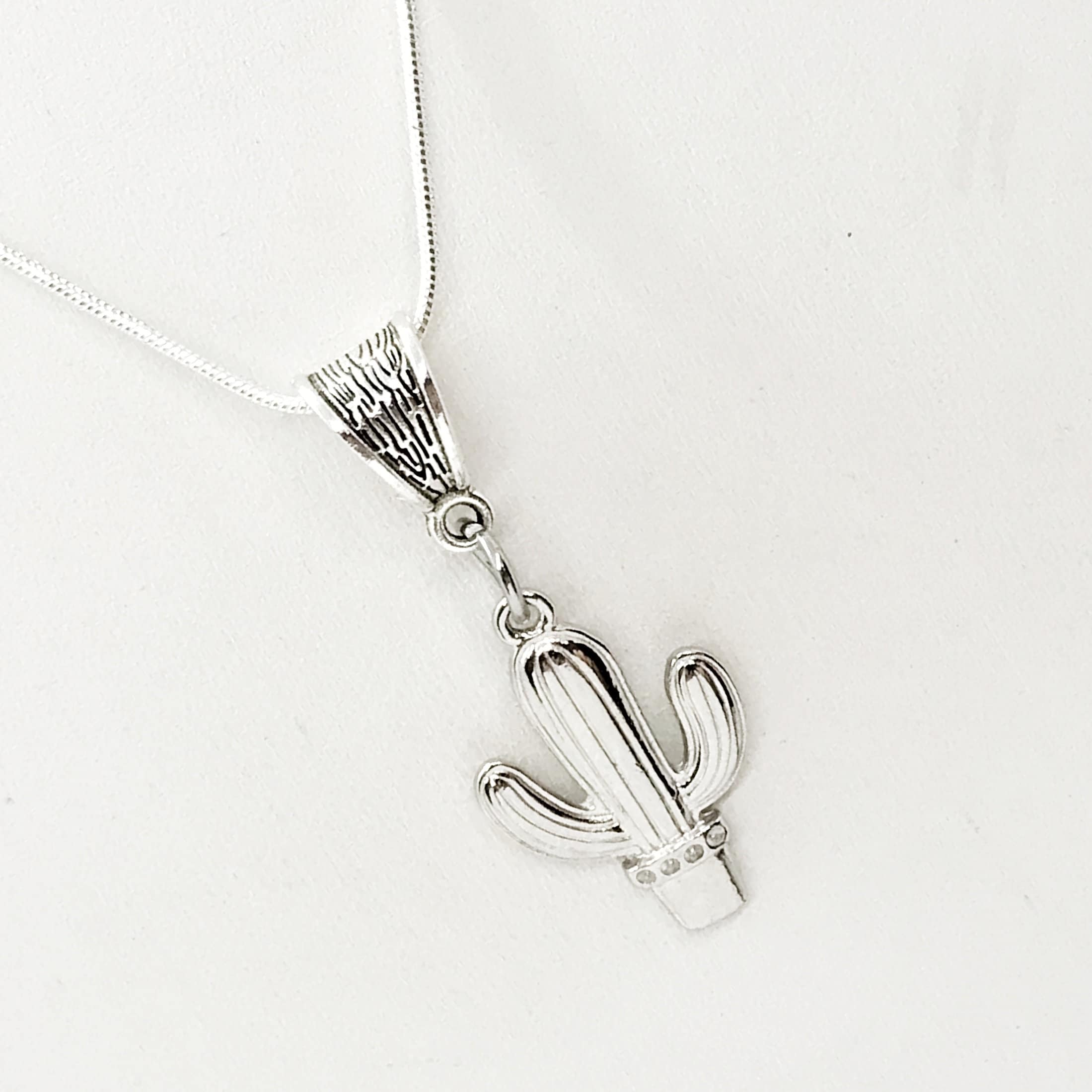 Cactus Necklace, Overcoming Obstacles Gift, Cactus Lover Gift, Endurance Gift, Cactus Charm, Cactus Pendant