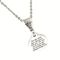 Scripture Gift, God Goes With You Necklace, God Will Not Leave You,  God Will Not Forsake You, Deuteronomy 31 6 Necklace, Christian Gift