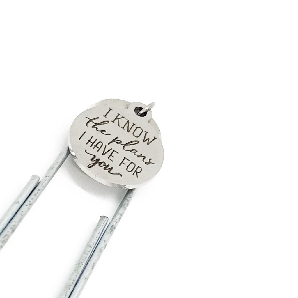 For I Know The Plans I Have For You Bookmark, Jeremiah 29 11 Bookmark, Christian Charm, Christian Bookmark, Daughter Gift, Faith Gift