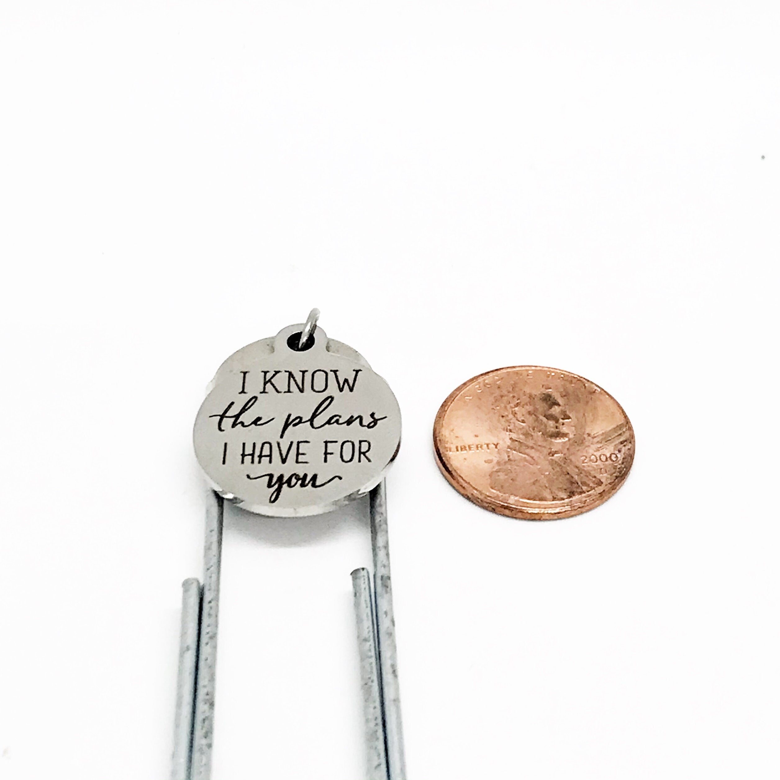 For I Know The Plans I Have For You Bookmark, Jeremiah 29 11 Bookmark, Christian Charm, Christian Bookmark, Daughter Gift, Faith Gift