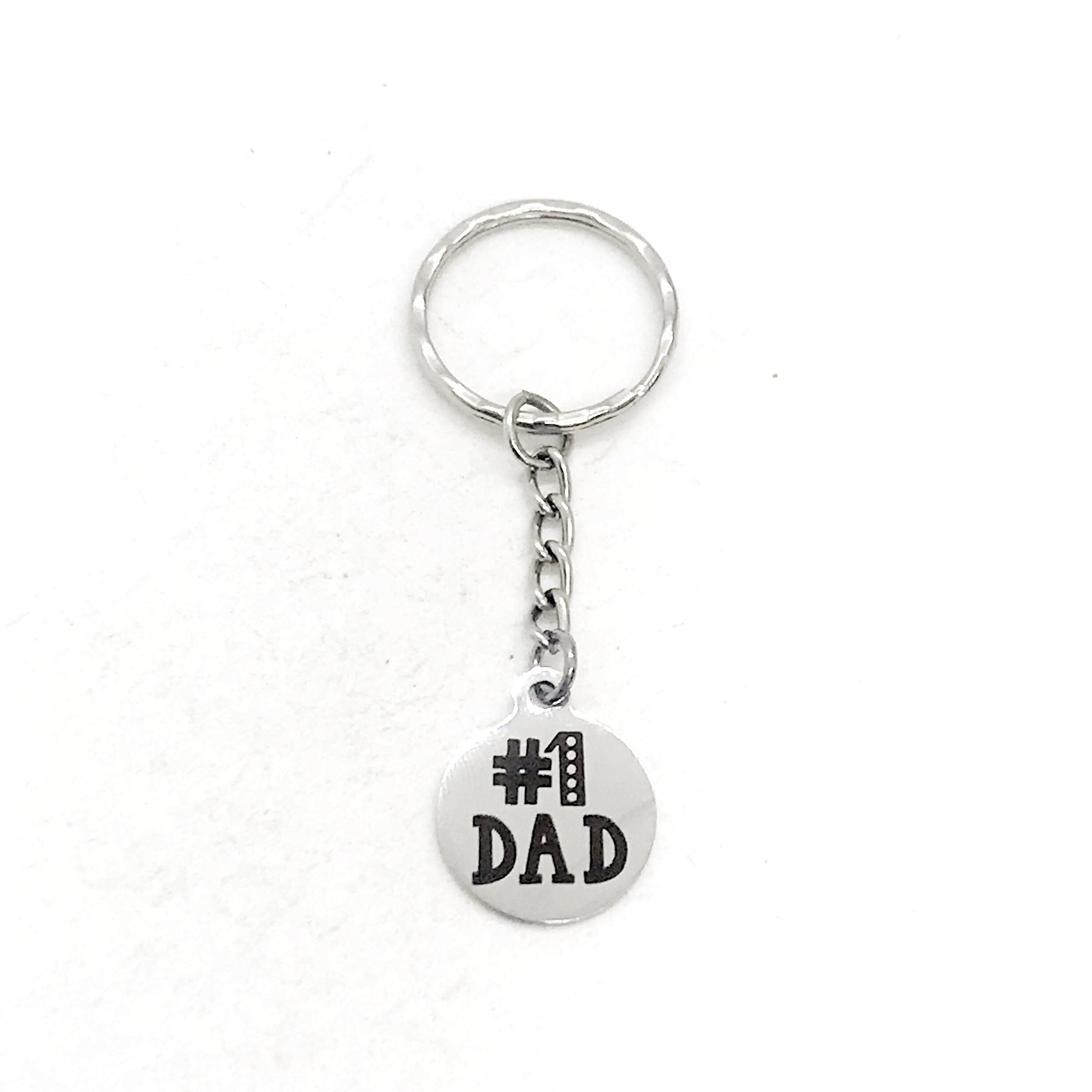 Fathers Day Gift, #1 Dad Keychain, No. 1 Dad Keychain, Number 1 Dad Keychain, Dad Gift, Daddy Gift, Gift For Dad, Gift from Kids