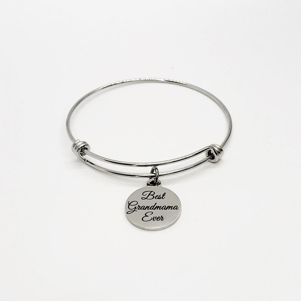Grandmama Gift, Best Grandmama Ever Bracelet, Grandmama Jewelry, Grandparent’s Day Gift, Pregnancy Announcement Gift, Gift For Grandmama