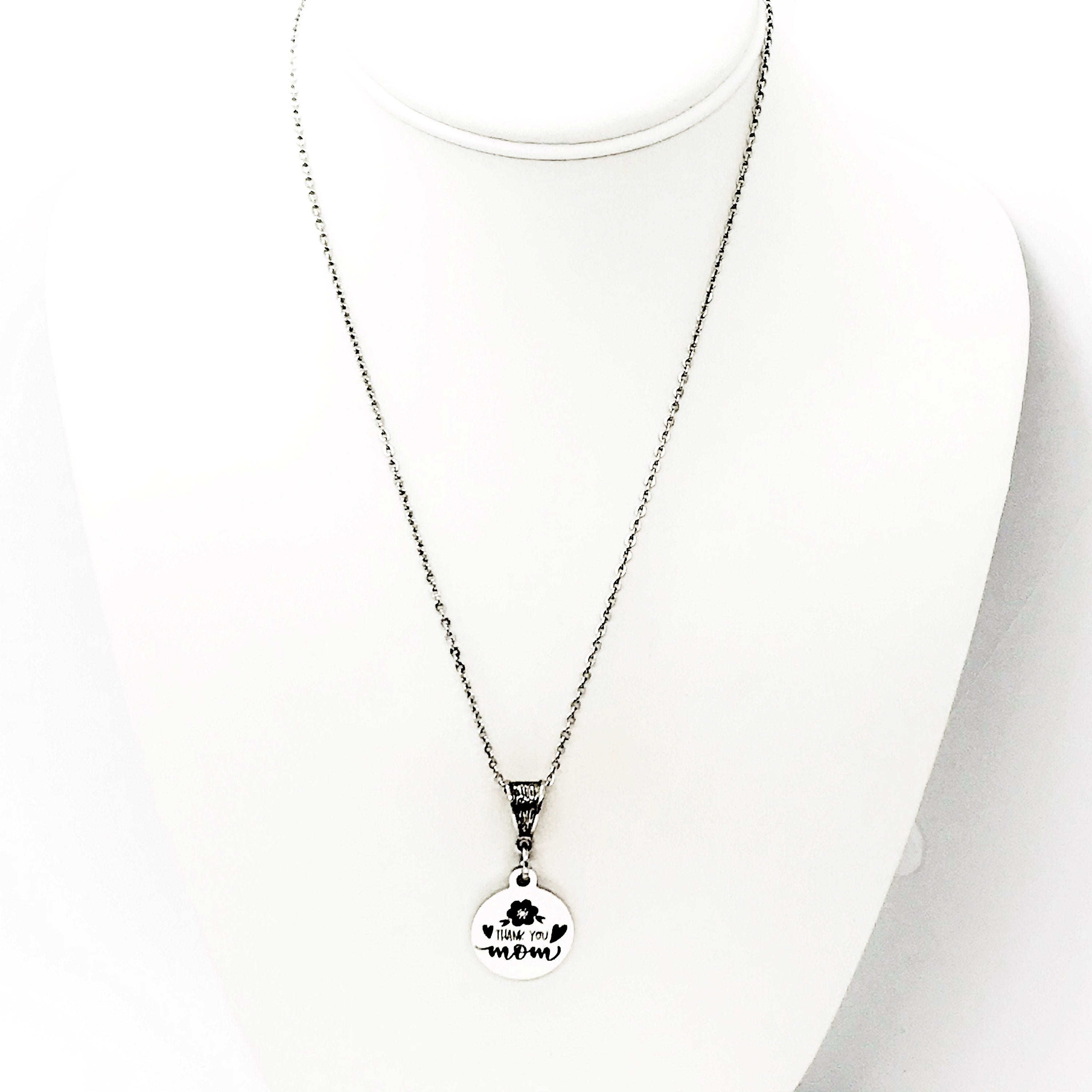 Mom Gift, Thank You Mom Necklace, Gift For Mom, Mothers Day Gift, Mom Birthday Gift, New Mom Gift,Mother Of the Bride , Mother of the Groom