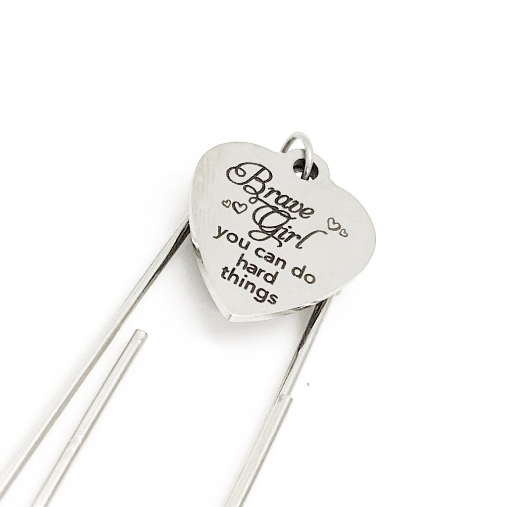 Encouragement Gift, Brave Girl You Can Do Hard Things Bookmark, Daughter Gift, Granddaughter Gift, Encouraging Her, Motivating Her