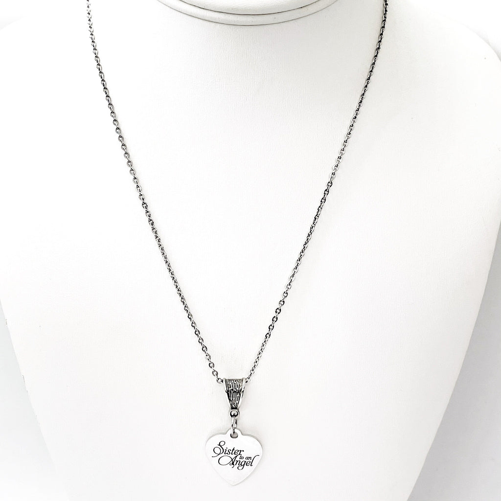 Sister Memorial, Sister To An Angel Necklace, Loss Of Sister Gift, My Angel Sister, Sympathy Gift, My Sister Is My Angel, Missing My Sister
