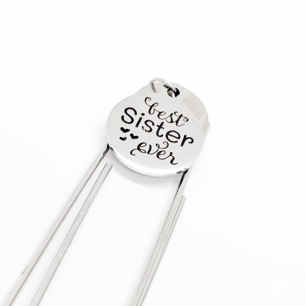 Sister Gift, Best Sister Ever Bookmark, Gift For Sister, Sister Award, Sister Christmas, Gift For Her, Reader Gift, Paperclip Bookmark