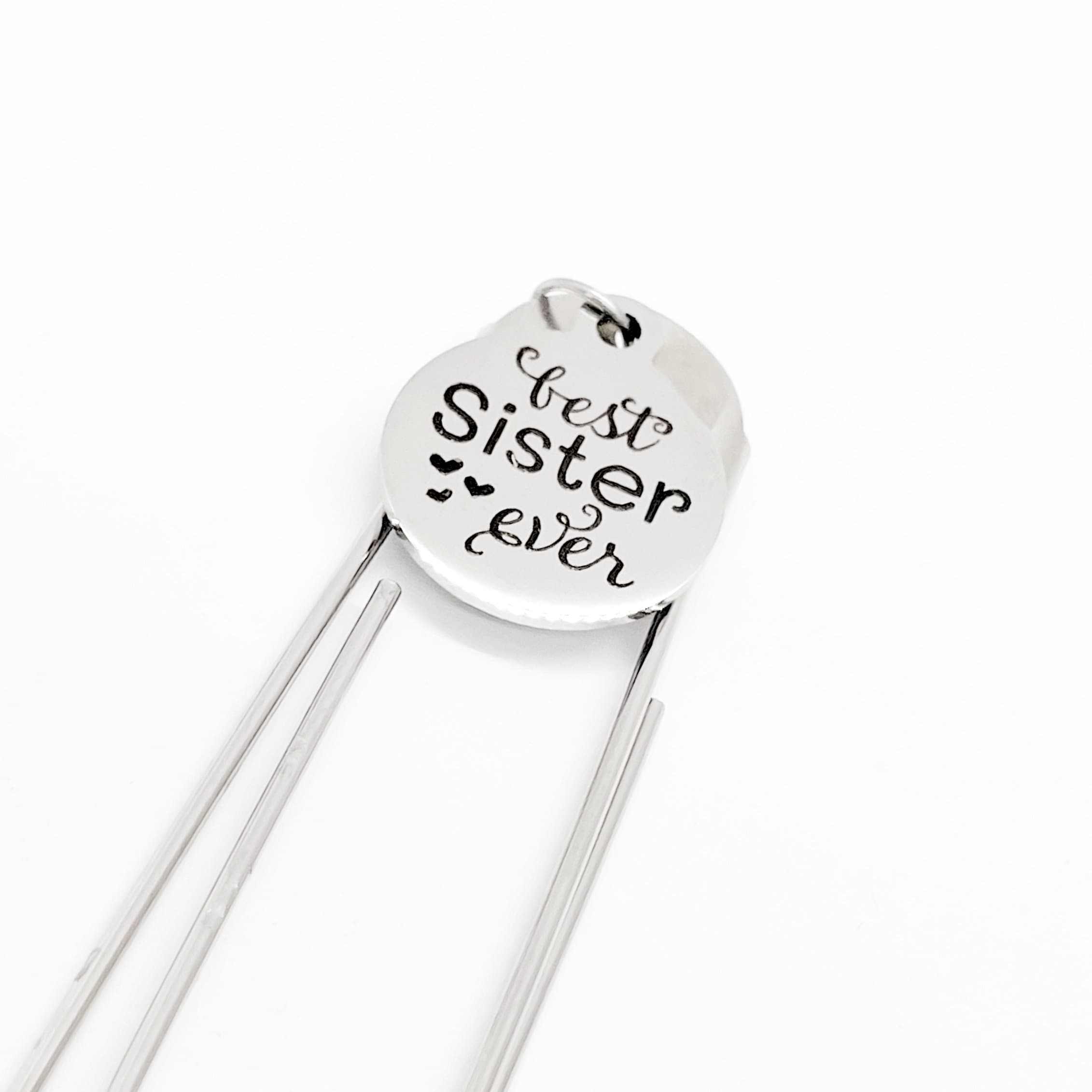 Sister Gift, Best Sister Ever Bookmark, Gift For Sister, Sister Award, Sister Christmas, Gift For Her, Reader Gift, Paperclip Bookmark