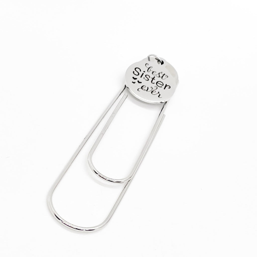 Sister Gift, Best Sister Ever Bookmark, Gift For Sister, Sister Award, Sister Christmas, Gift For Her, Reader Gift, Paperclip Bookmark