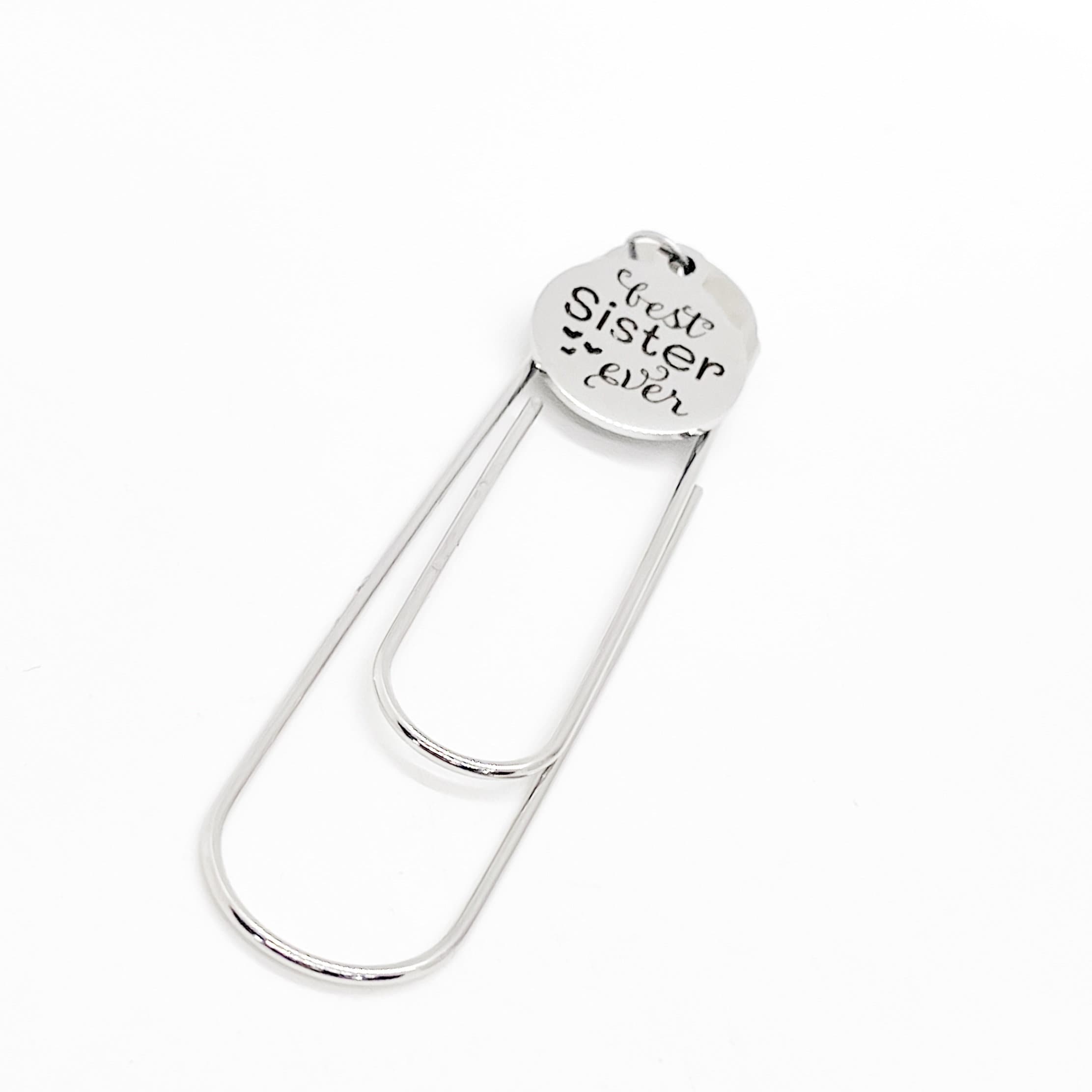 Sister Gift, Best Sister Ever Bookmark, Gift For Sister, Sister Award, Sister Christmas, Gift For Her, Reader Gift, Paperclip Bookmark
