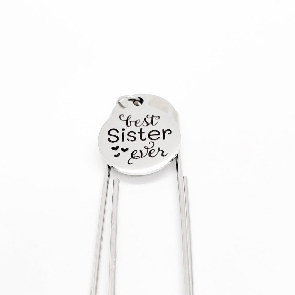 Sister Gift, Best Sister Ever Bookmark, Gift For Sister, Sister Award, Sister Christmas, Gift For Her, Reader Gift, Paperclip Bookmark