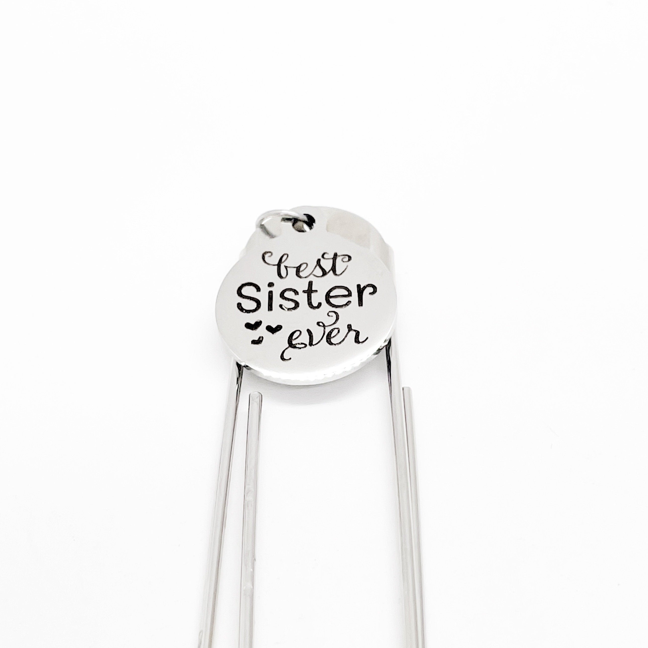 Sister Gift, Best Sister Ever Bookmark, Gift For Sister, Sister Award, Sister Christmas, Gift For Her, Reader Gift, Paperclip Bookmark