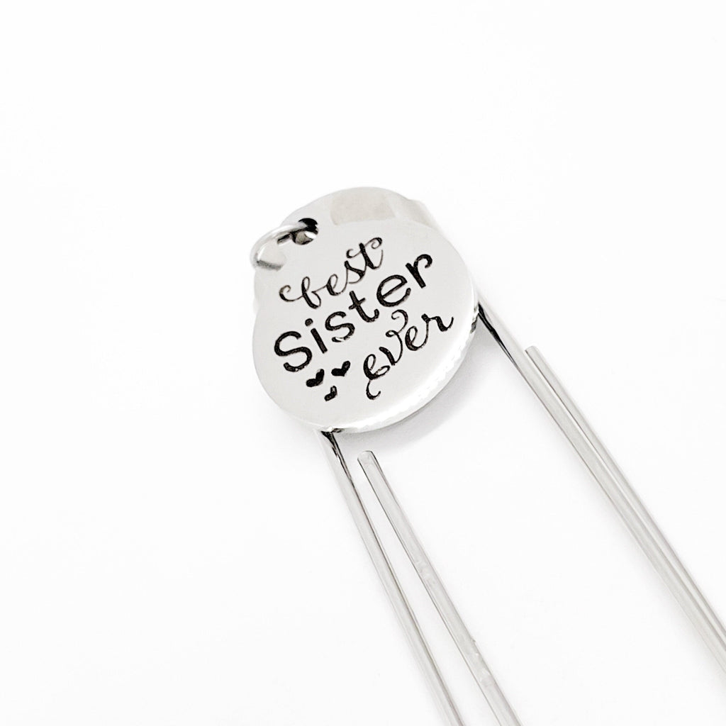 Sister Gift, Best Sister Ever Bookmark, Gift For Sister, Sister Award, Sister Christmas, Gift For Her, Reader Gift, Paperclip Bookmark