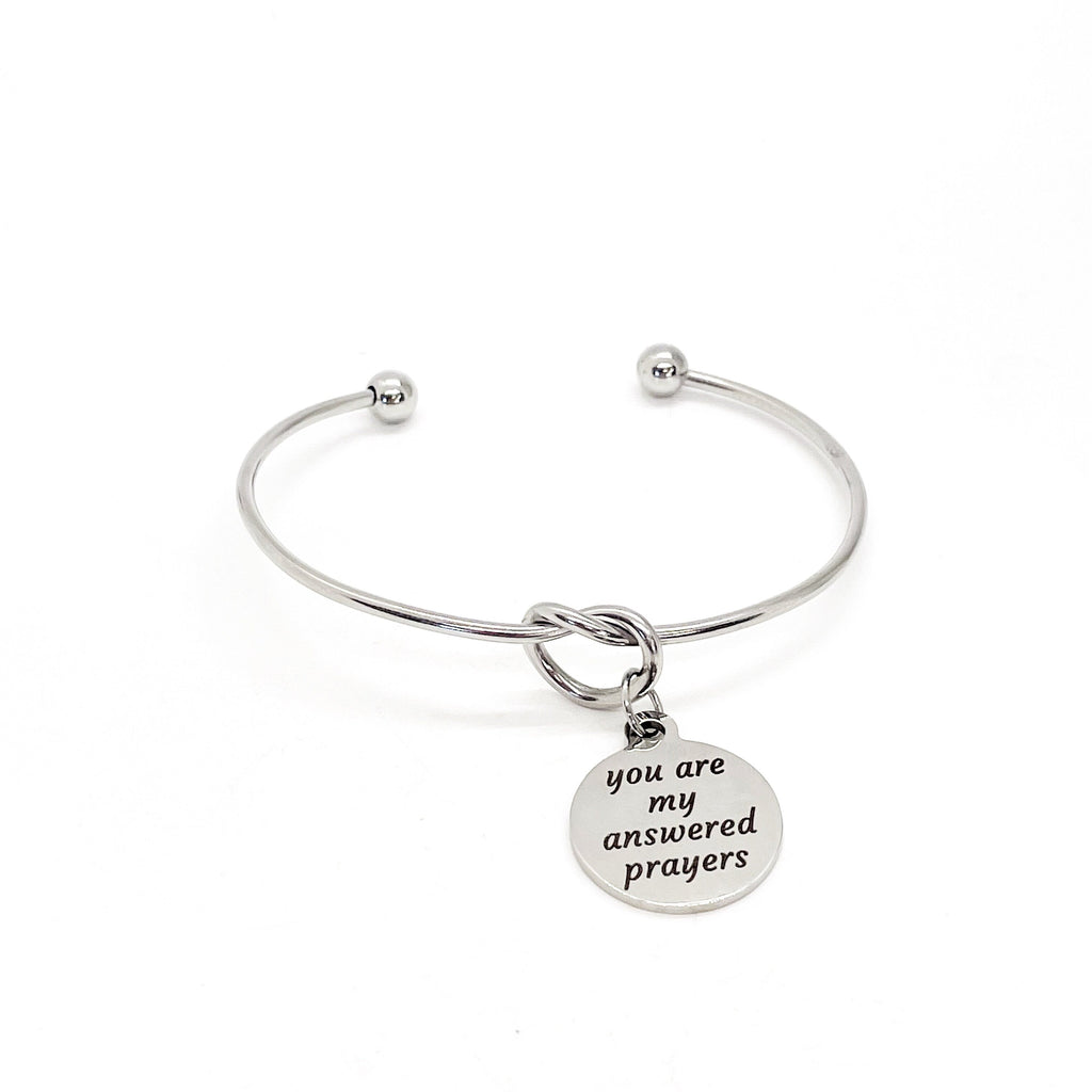Love Gift, You Are My Answered Prayers, Daughter Gift, Wife Gift, Anniversary Gift, Wedding Gift, Charm Bracelet, Love Jewelry