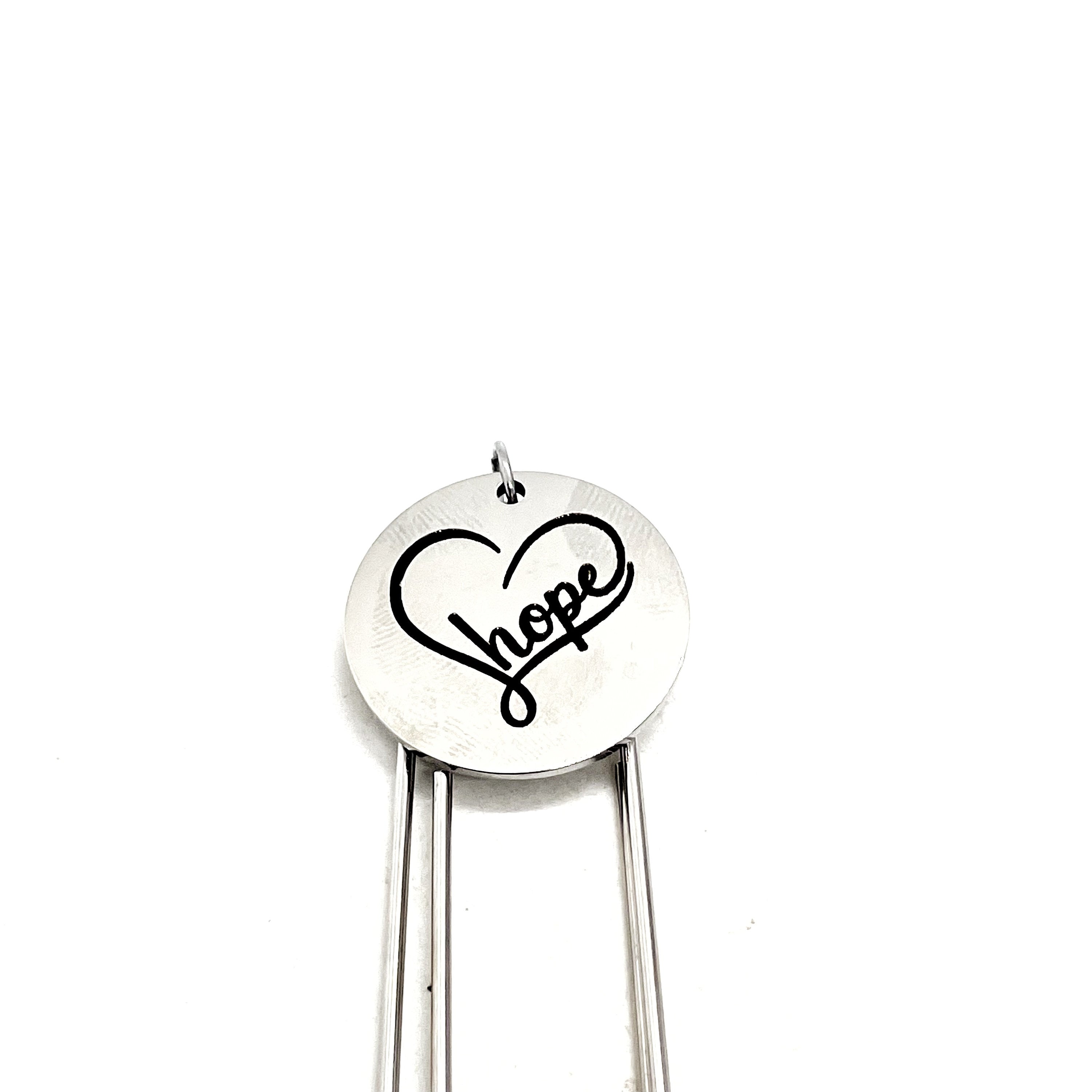 Hope Gift, Hope Bookmark, Planner Bookmark, Paperclip Bookmark, Charm Bookmark, Daughter Gift, Encouraging Gift, Reader Gift