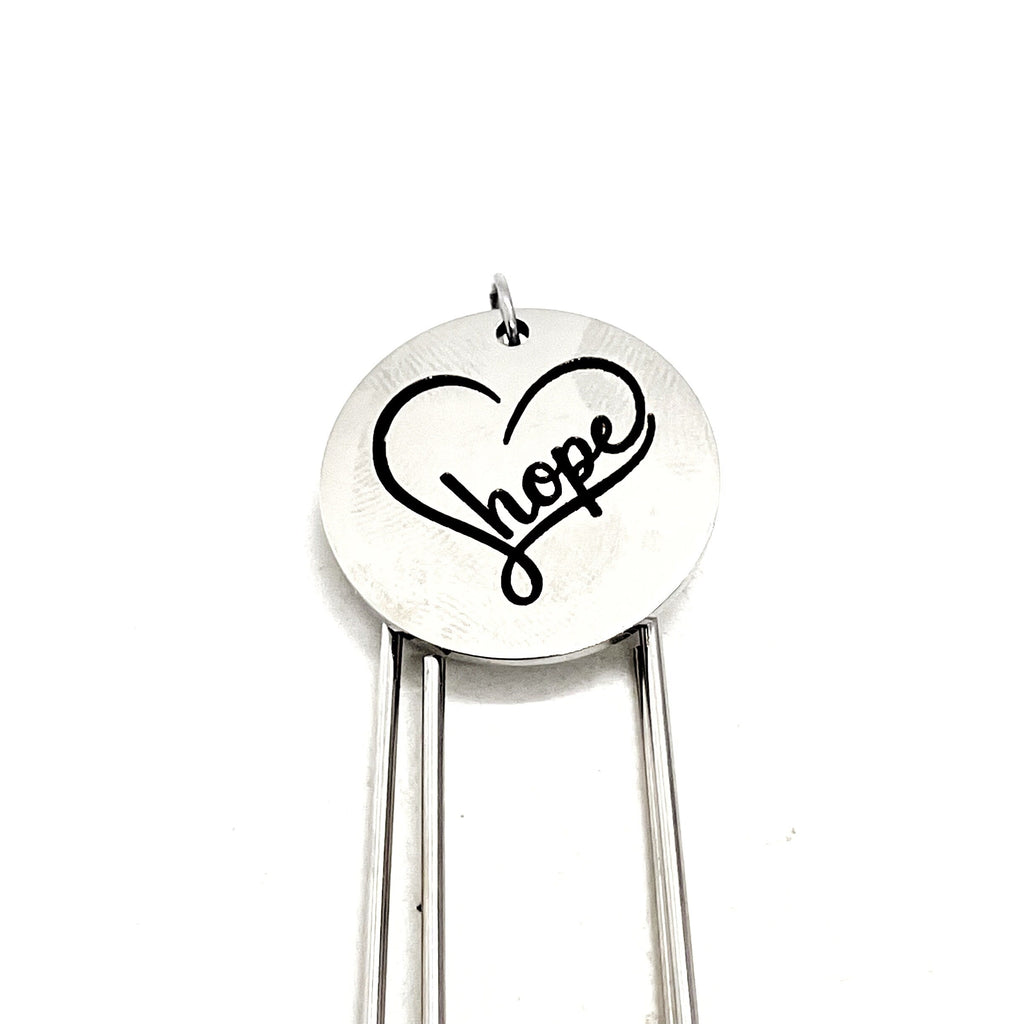 Hope Gift, Hope Bookmark, Planner Bookmark, Paperclip Bookmark, Charm Bookmark, Daughter Gift, Encouraging Gift, Reader Gift