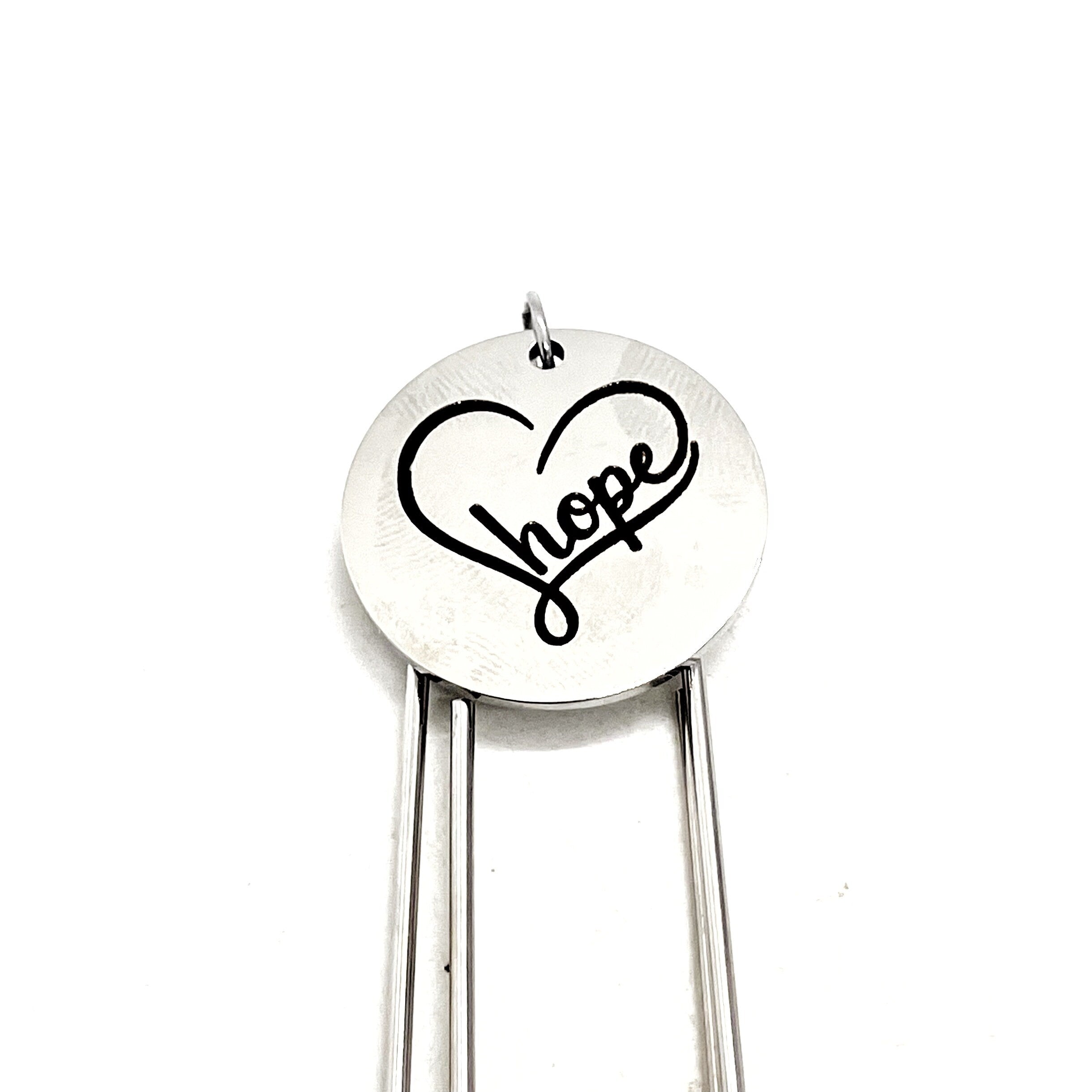 Hope Gift, Hope Bookmark, Planner Bookmark, Paperclip Bookmark, Charm Bookmark, Daughter Gift, Encouraging Gift, Reader Gift