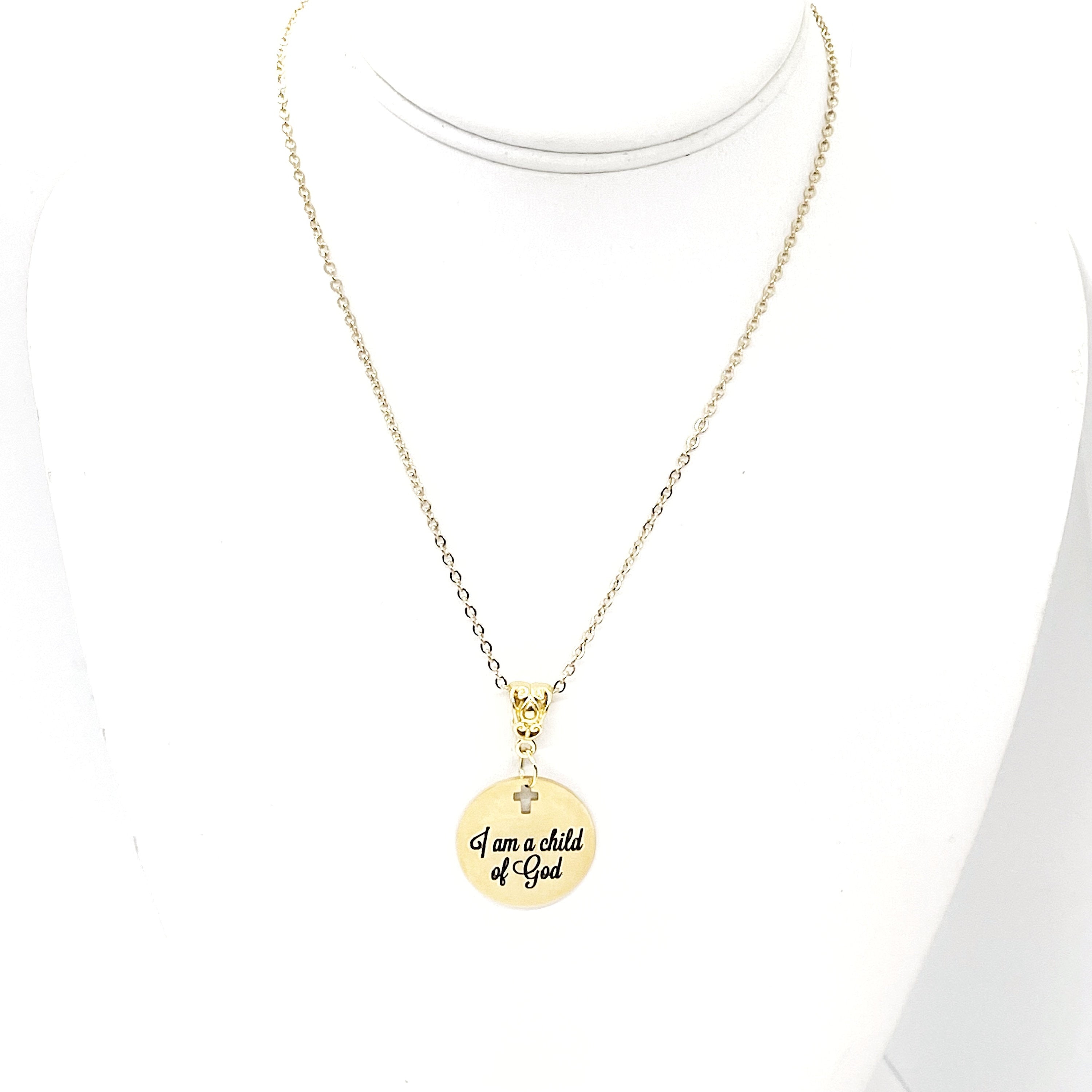 Faith Gift, I Am A Child Of God Necklace, Baptism Gift, Confirmation Gift, Christian Jewelry, Faith Jewelry, Christian Woman Gift For Her