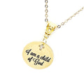Faith Gift, I Am A Child Of God Necklace, Baptism Gift, Confirmation Gift, Christian Jewelry, Faith Jewelry, Christian Woman Gift For Her