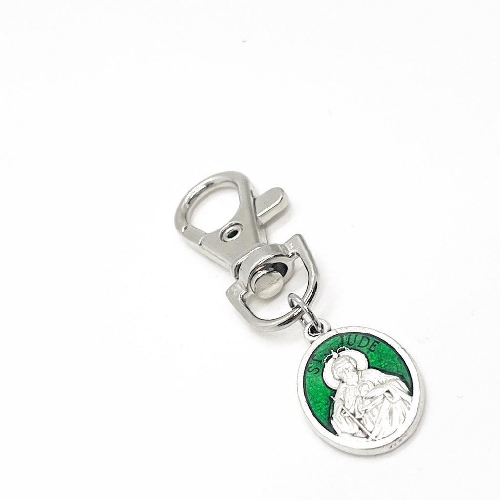 Faith Gift, Saint Jude Clip On Charm, Jude The Apostle, Patron Saint, Catholic Gifts, Christian Gifts, Apostle Charms, Saint Charms