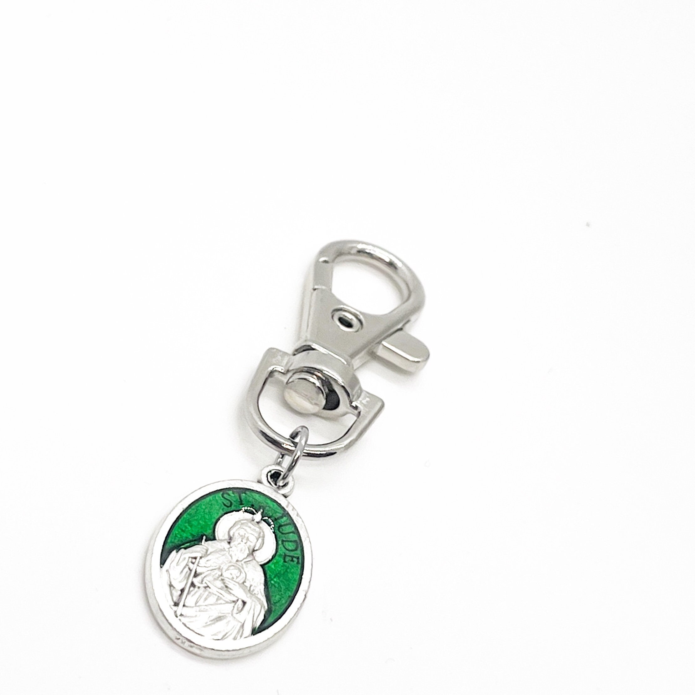 Faith Gift, Saint Jude Clip On Charm, Jude The Apostle, Patron Saint, Catholic Gifts, Christian Gifts, Apostle Charms, Saint Charms
