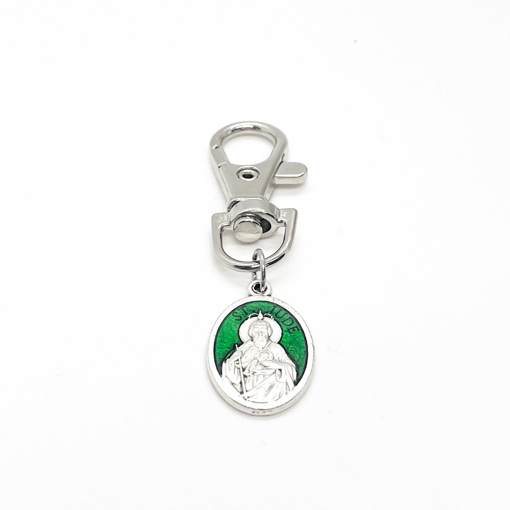 Faith Gift, Saint Jude Clip On Charm, Jude The Apostle, Patron Saint, Catholic Gifts, Christian Gifts, Apostle Charms, Saint Charms