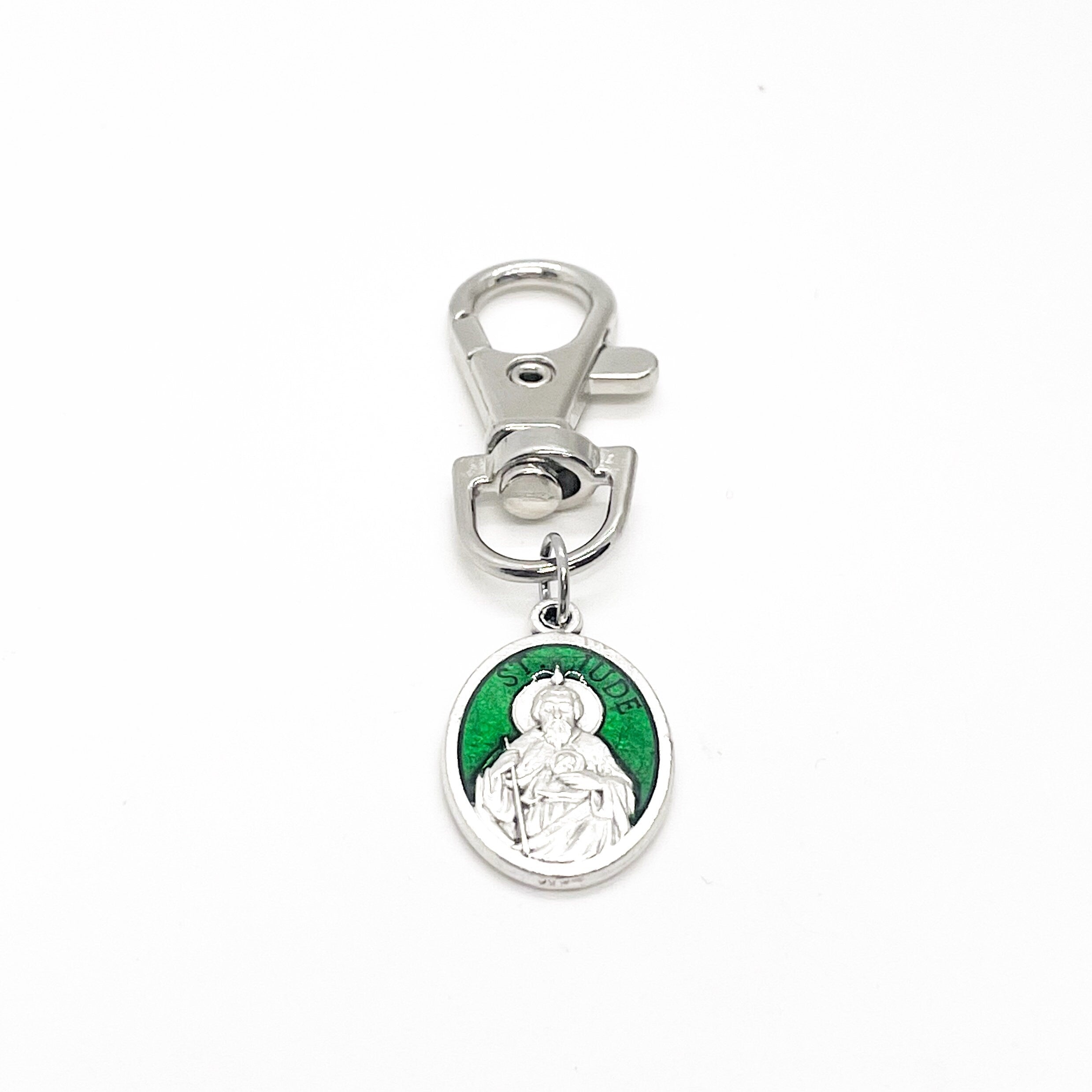 Faith Gift, Saint Jude Clip On Charm, Jude The Apostle, Patron Saint, Catholic Gifts, Christian Gifts, Apostle Charms, Saint Charms