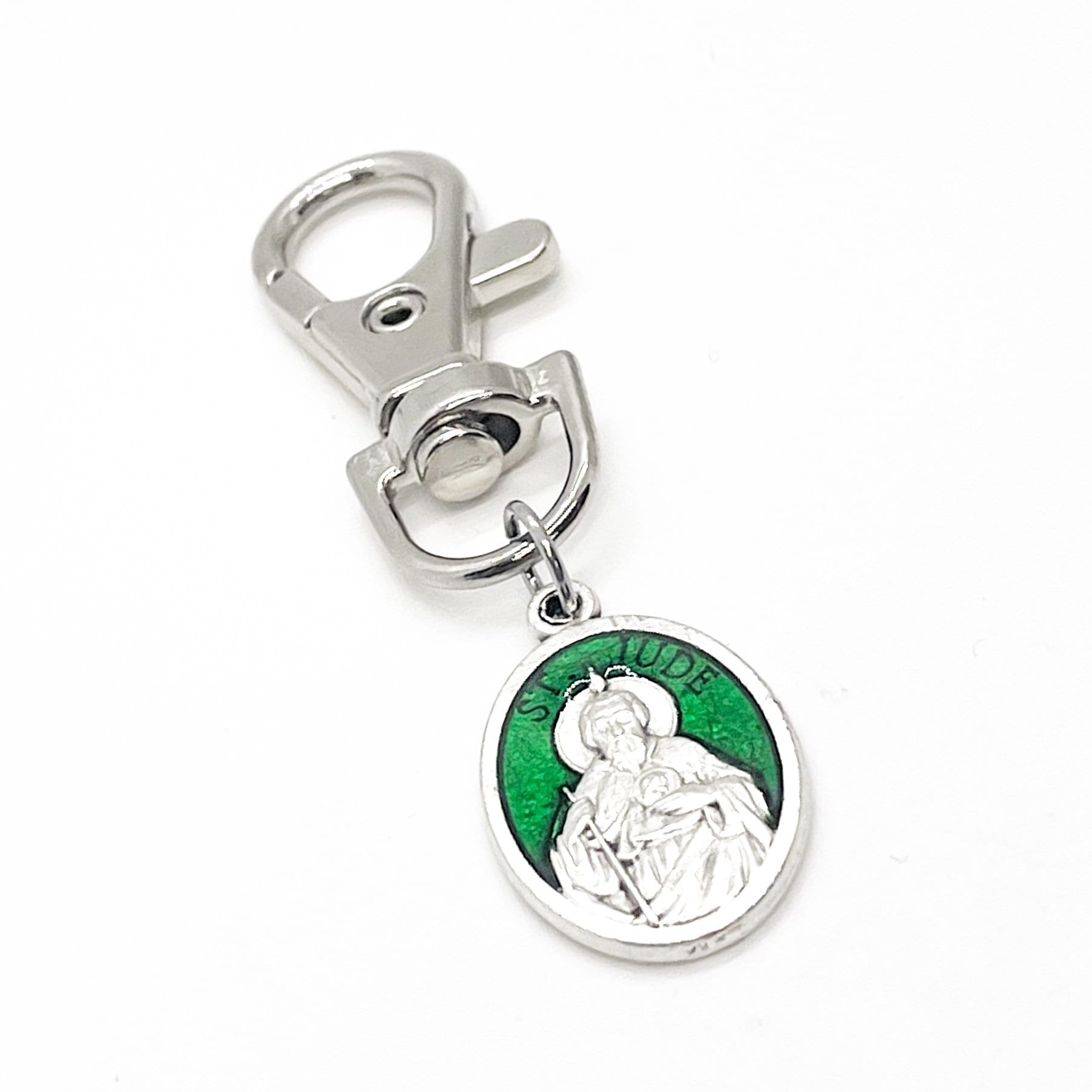 Faith Gift, Saint Jude Clip On Charm, Jude The Apostle, Patron Saint, Catholic Gifts, Christian Gifts, Apostle Charms, Saint Charms