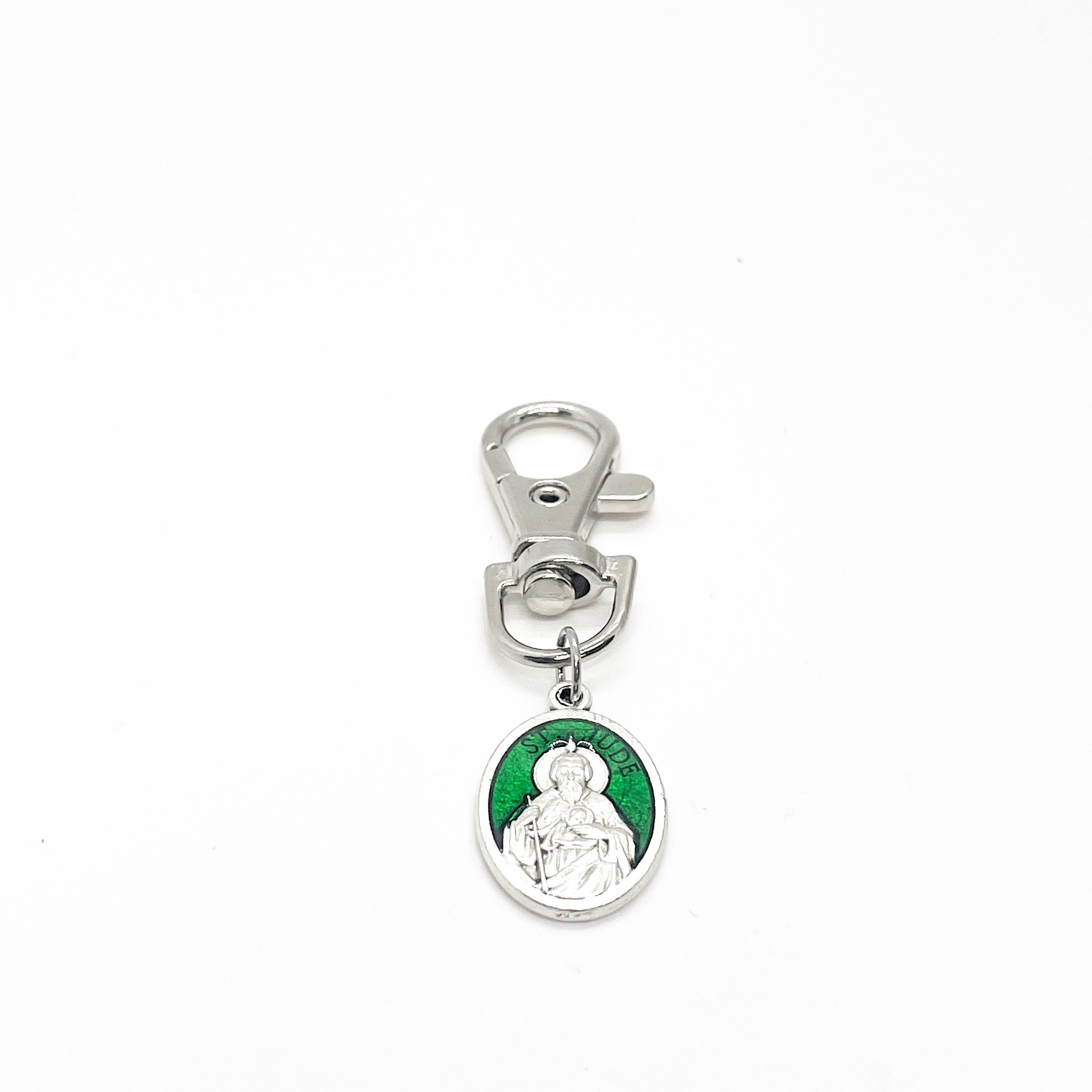 Faith Gift, Saint Jude Clip On Charm, Jude The Apostle, Patron Saint, Catholic Gifts, Christian Gifts, Apostle Charms, Saint Charms
