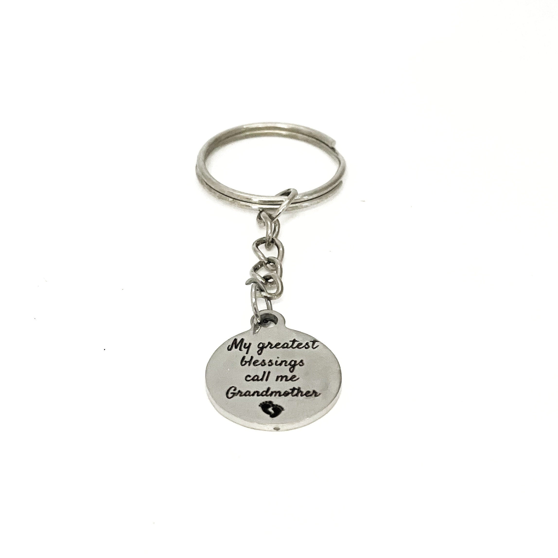 Grandmother Gifts, My Greatest Blessings Call Me Grandmother Keychain, Grandparents Day Gifts, Gift From Grandchild, New Grandmother