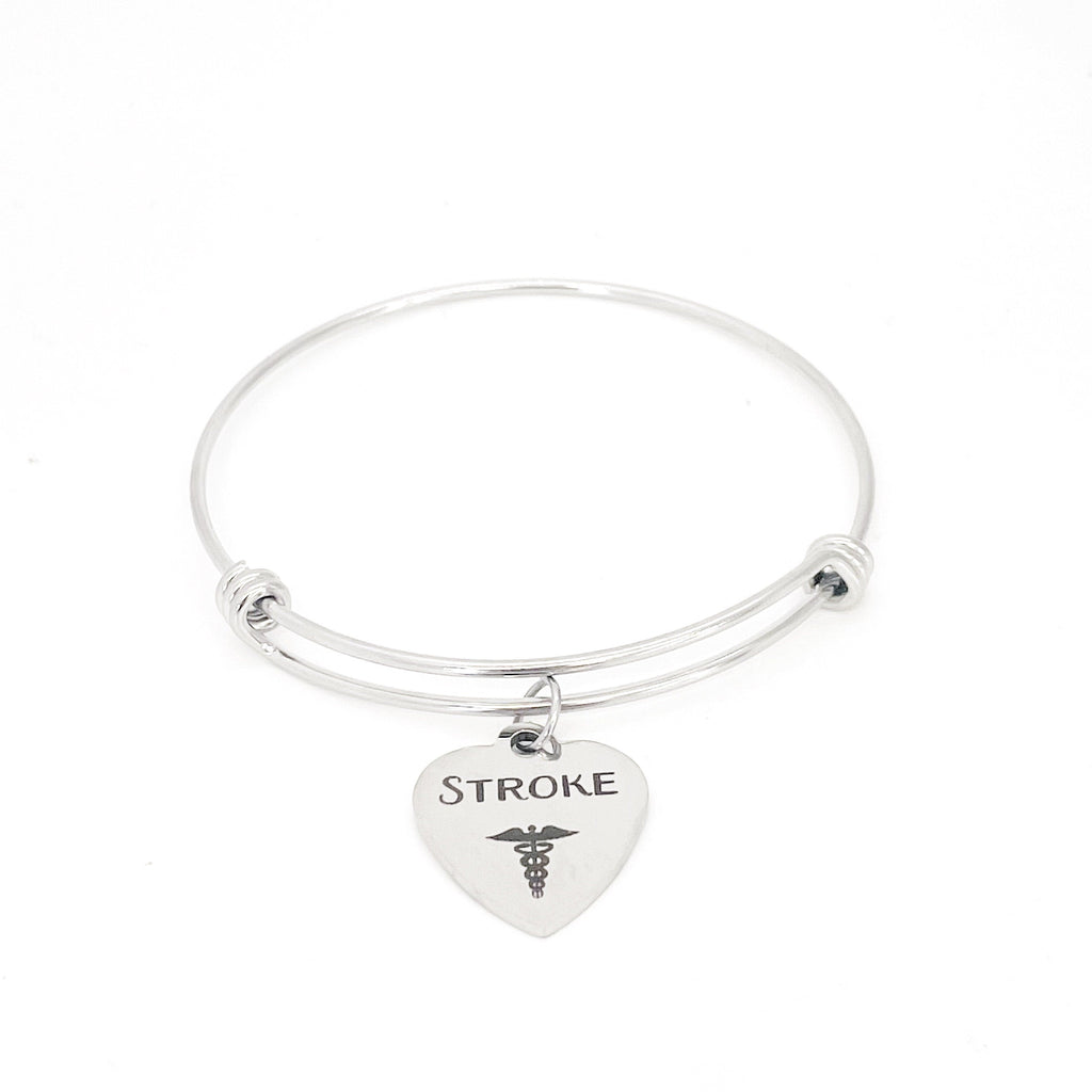 Stroke Charm Bracelet, Stroke Bracelet, Medical Symbol Charm, Medical Condition Awareness, Medical Condition Bracelet, Stroke Awareness