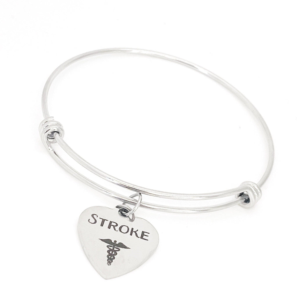 Stroke Charm Bracelet, Stroke Bracelet, Medical Symbol Charm, Medical Condition Awareness, Medical Condition Bracelet, Stroke Awareness