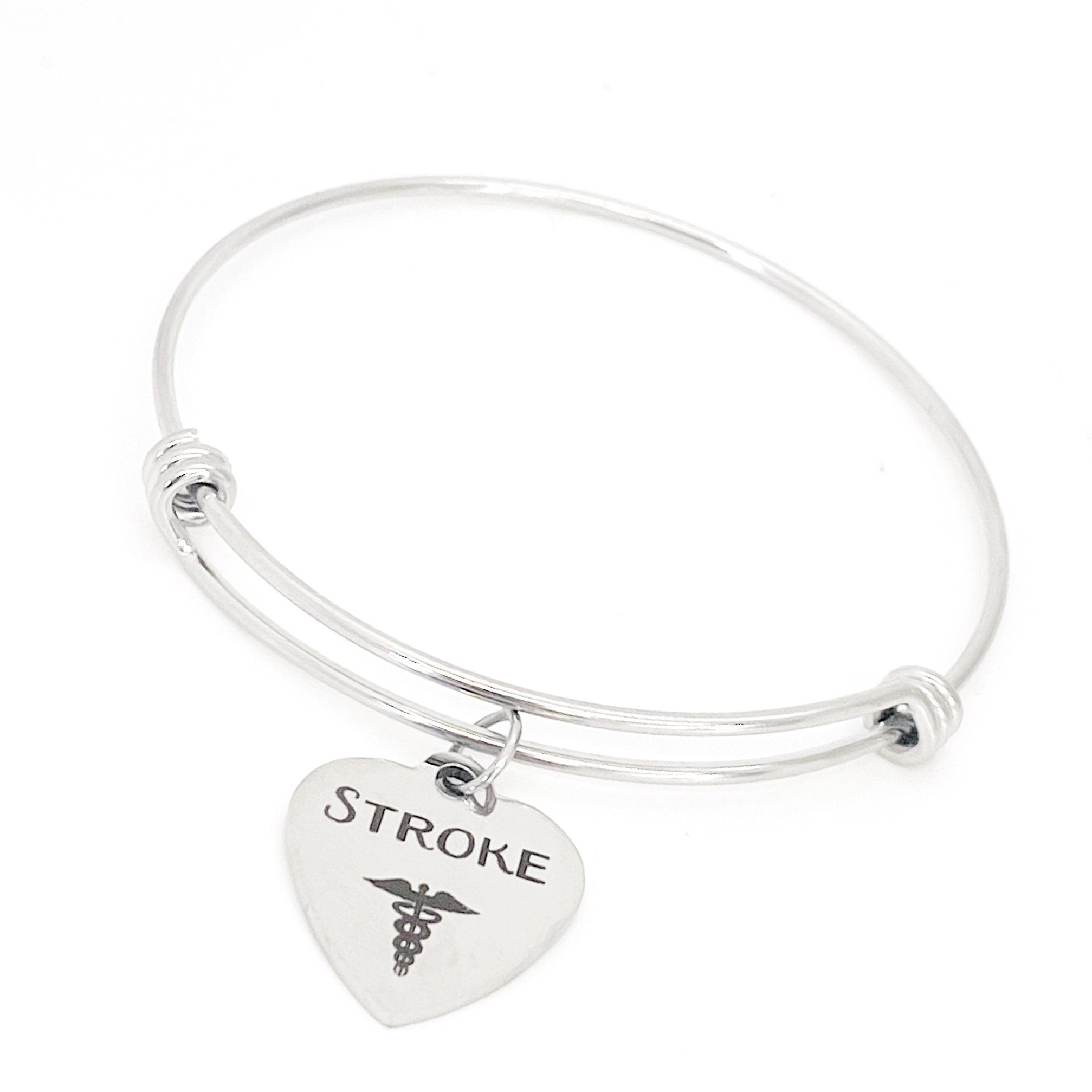 Stroke Charm Bracelet, Stroke Bracelet, Medical Symbol Charm, Medical Condition Awareness, Medical Condition Bracelet, Stroke Awareness