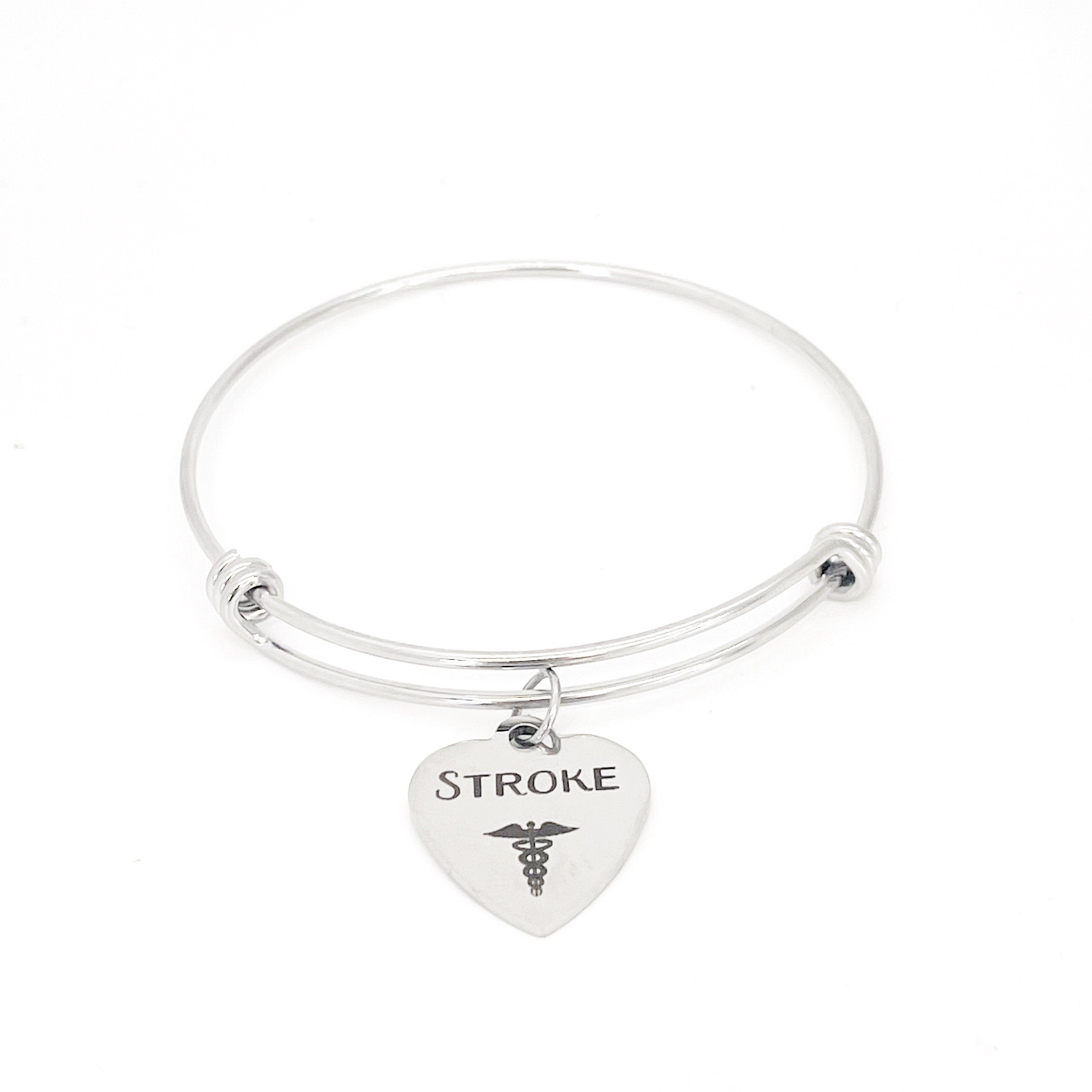 Stroke Charm Bracelet, Stroke Bracelet, Medical Symbol Charm, Medical Condition Awareness, Medical Condition Bracelet, Stroke Awareness