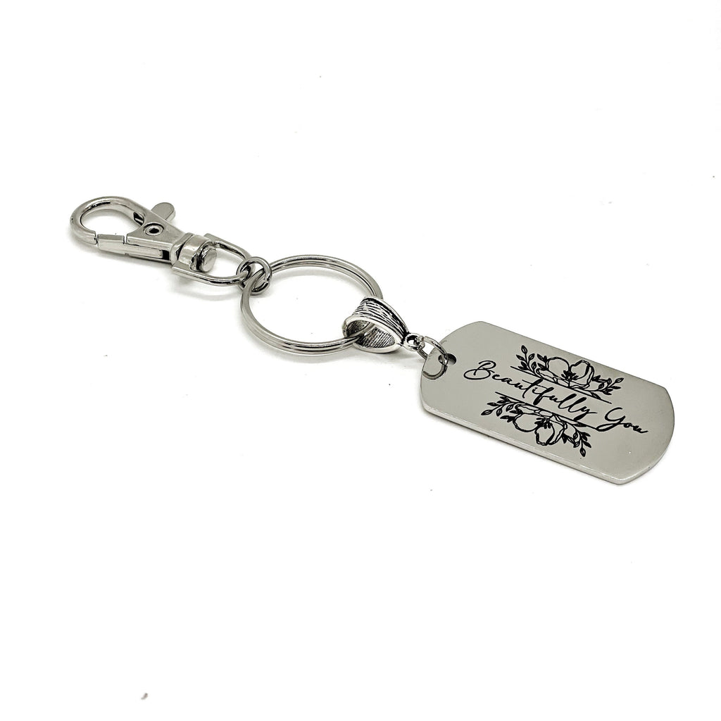 Beautifully You Keychain, Wife Gift, Daughter Gift, Granddaughter Gift, Gift For Her, Encouragement Gift, Beautifully You Gift, Gift For Me