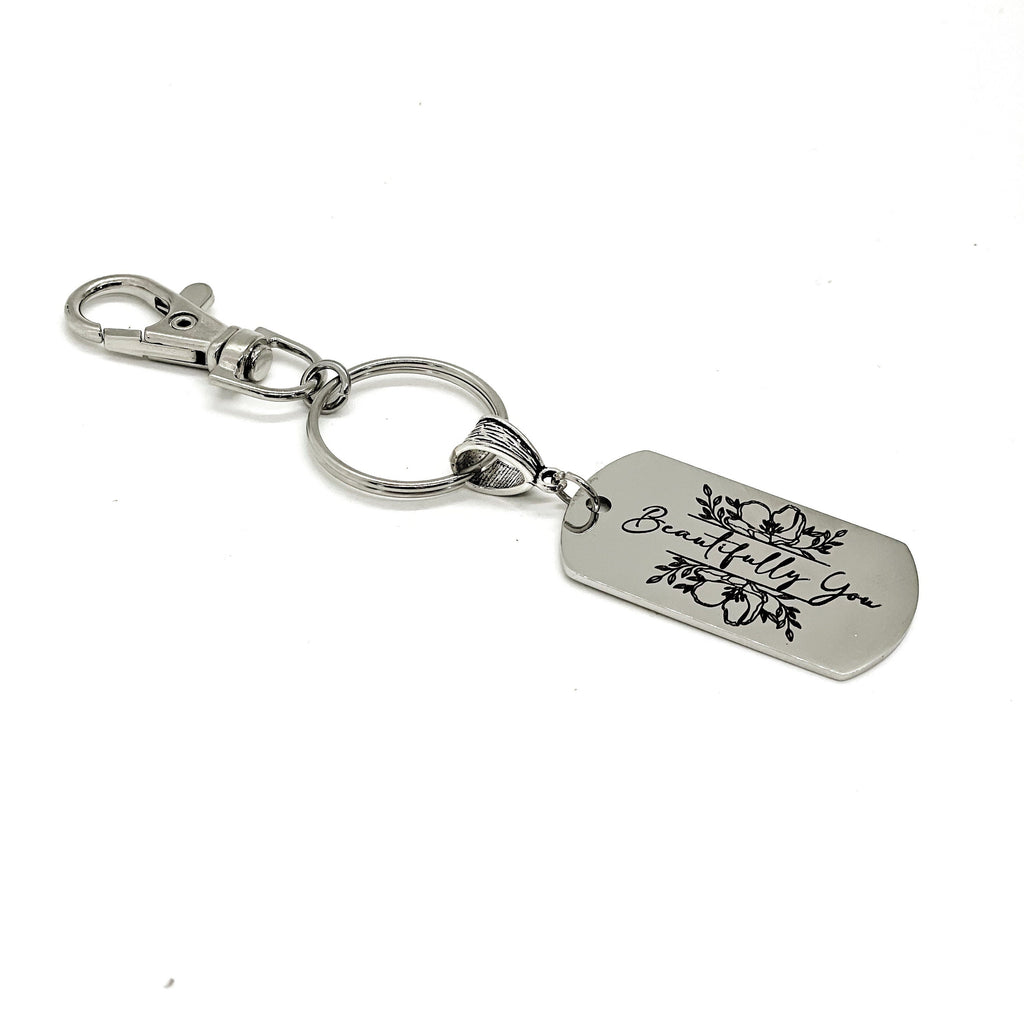 Beautifully You Keychain, Wife Gift, Daughter Gift, Granddaughter Gift, Gift For Her, Encouragement Gift, Beautifully You Gift, Gift For Me
