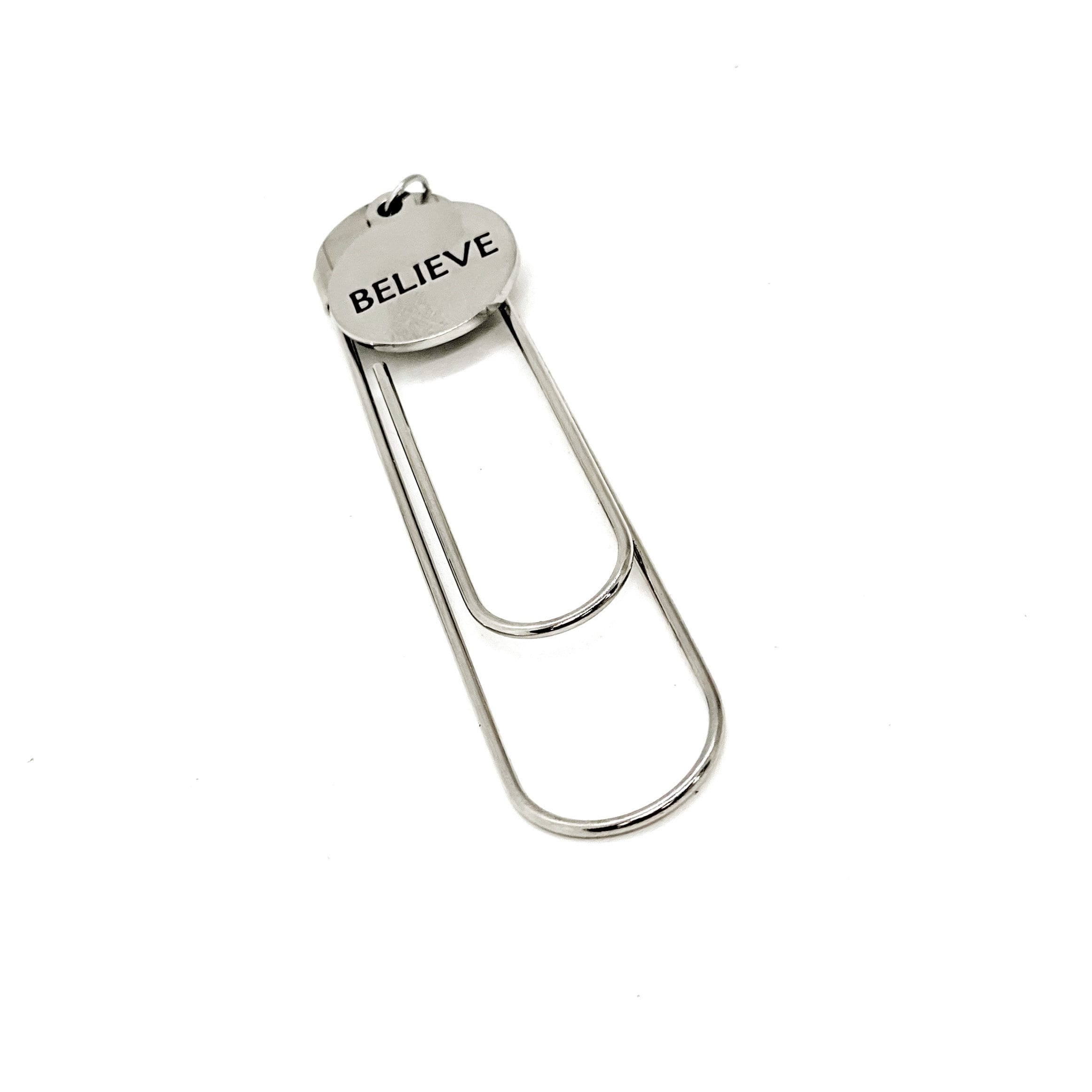 Planner Bookmark, Believe Bookmark, Charm Bookmark, Bible Bookmark, Planner Accessories, Planner Charm, Faith Gift, Reader Gift