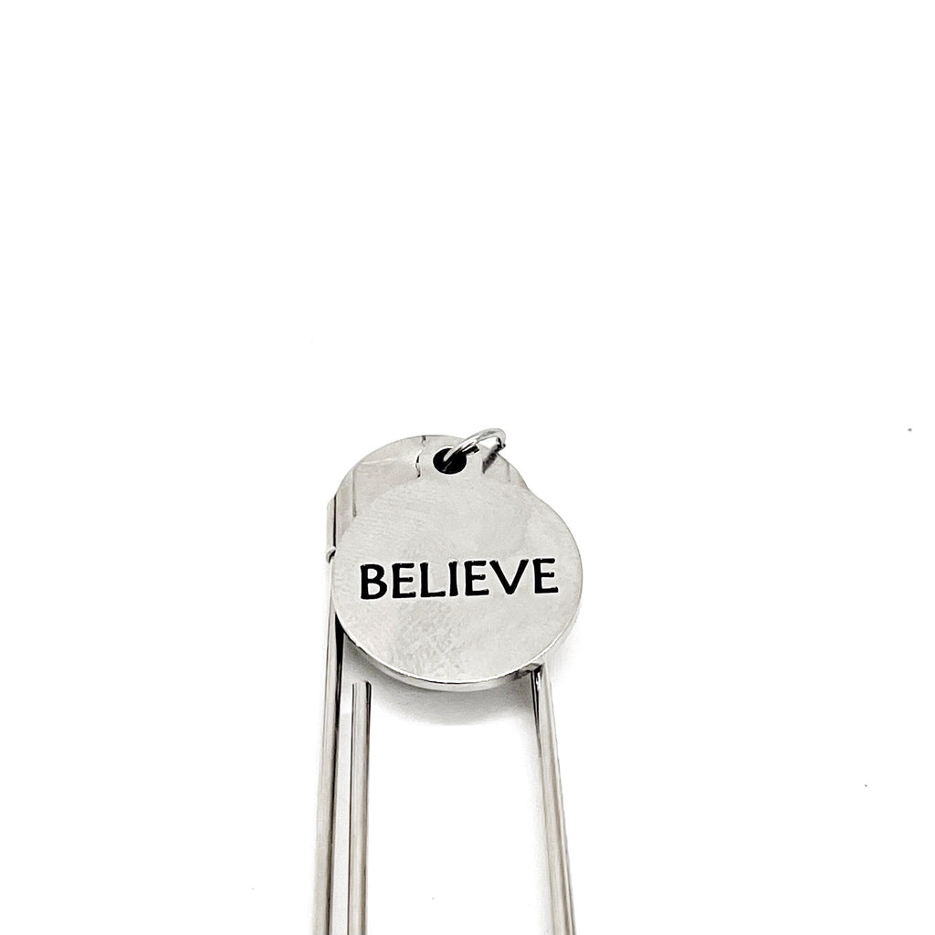 Planner Bookmark, Believe Bookmark, Charm Bookmark, Bible Bookmark, Planner Accessories, Planner Charm, Faith Gift, Reader Gift