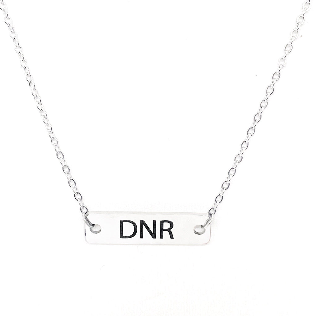 Medical Awareness Jewelry, DNR Necklace, Medical Choices, My Medical Decision, Medical Condition Jewelry, DNR Notice, Medical Notice