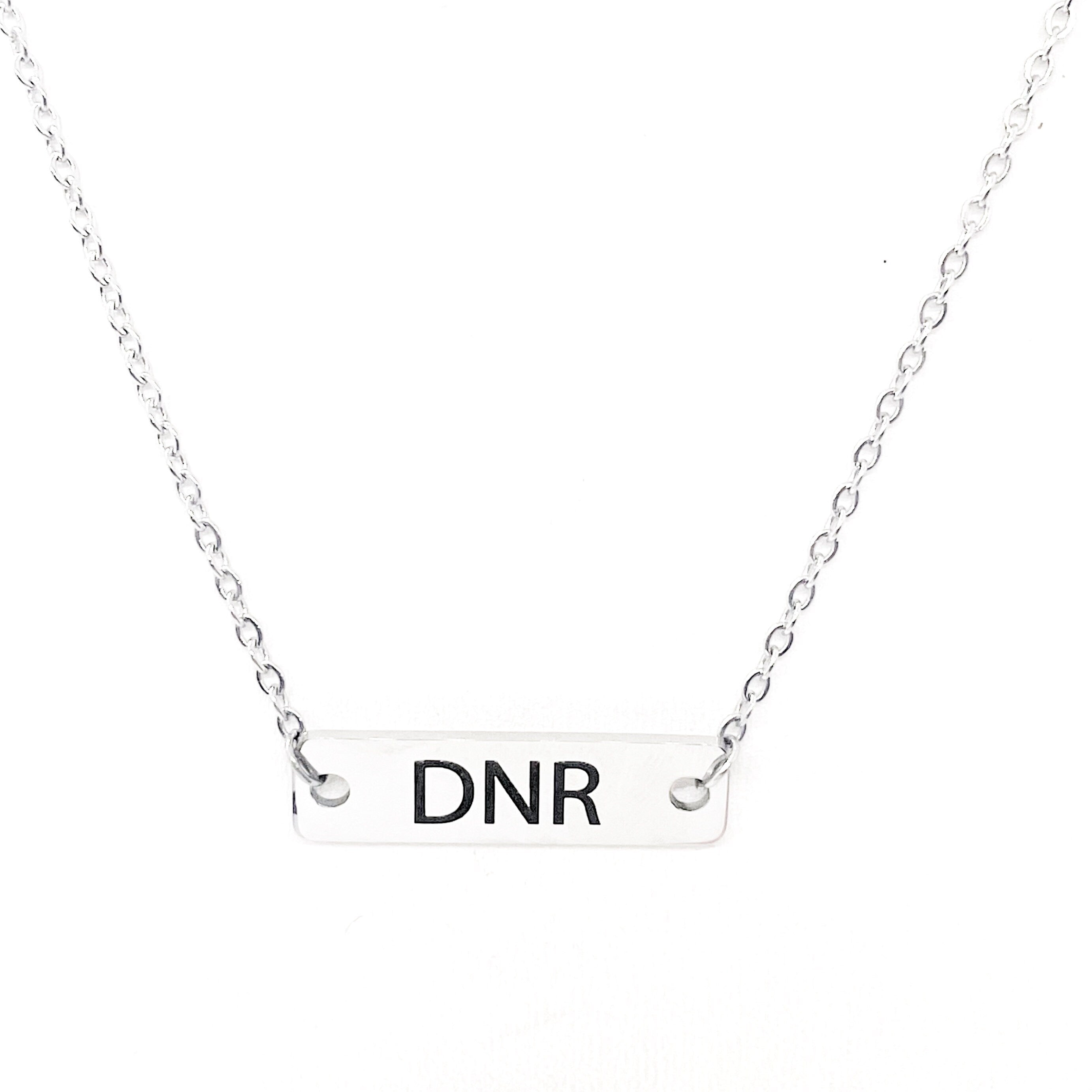 Medical Awareness Jewelry, DNR Necklace, Medical Choices, My Medical Decision, Medical Condition Jewelry, DNR Notice, Medical Notice