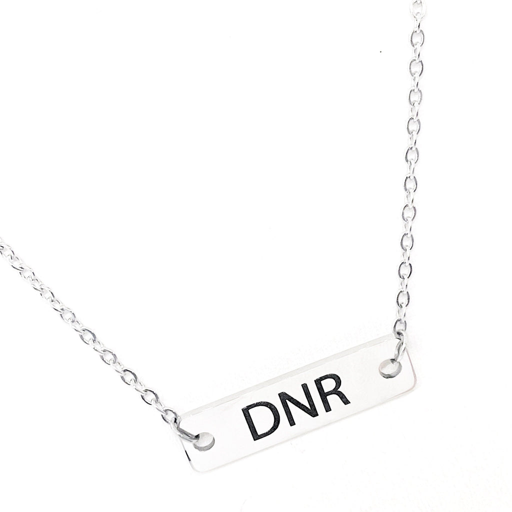 Medical Awareness Jewelry, DNR Necklace, Medical Choices, My Medical Decision, Medical Condition Jewelry, DNR Notice, Medical Notice