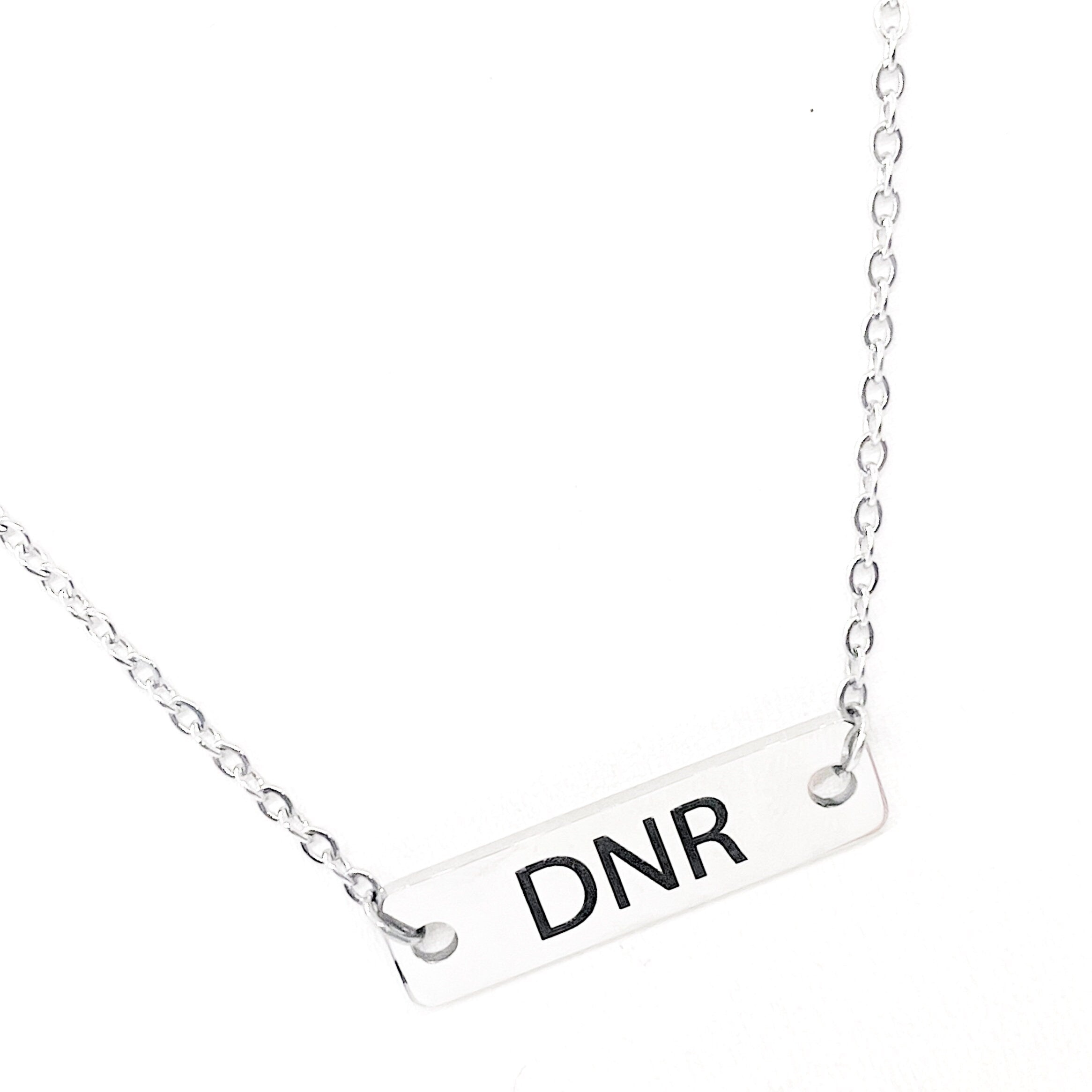 Medical Awareness Jewelry, DNR Necklace, Medical Choices, My Medical Decision, Medical Condition Jewelry, DNR Notice, Medical Notice
