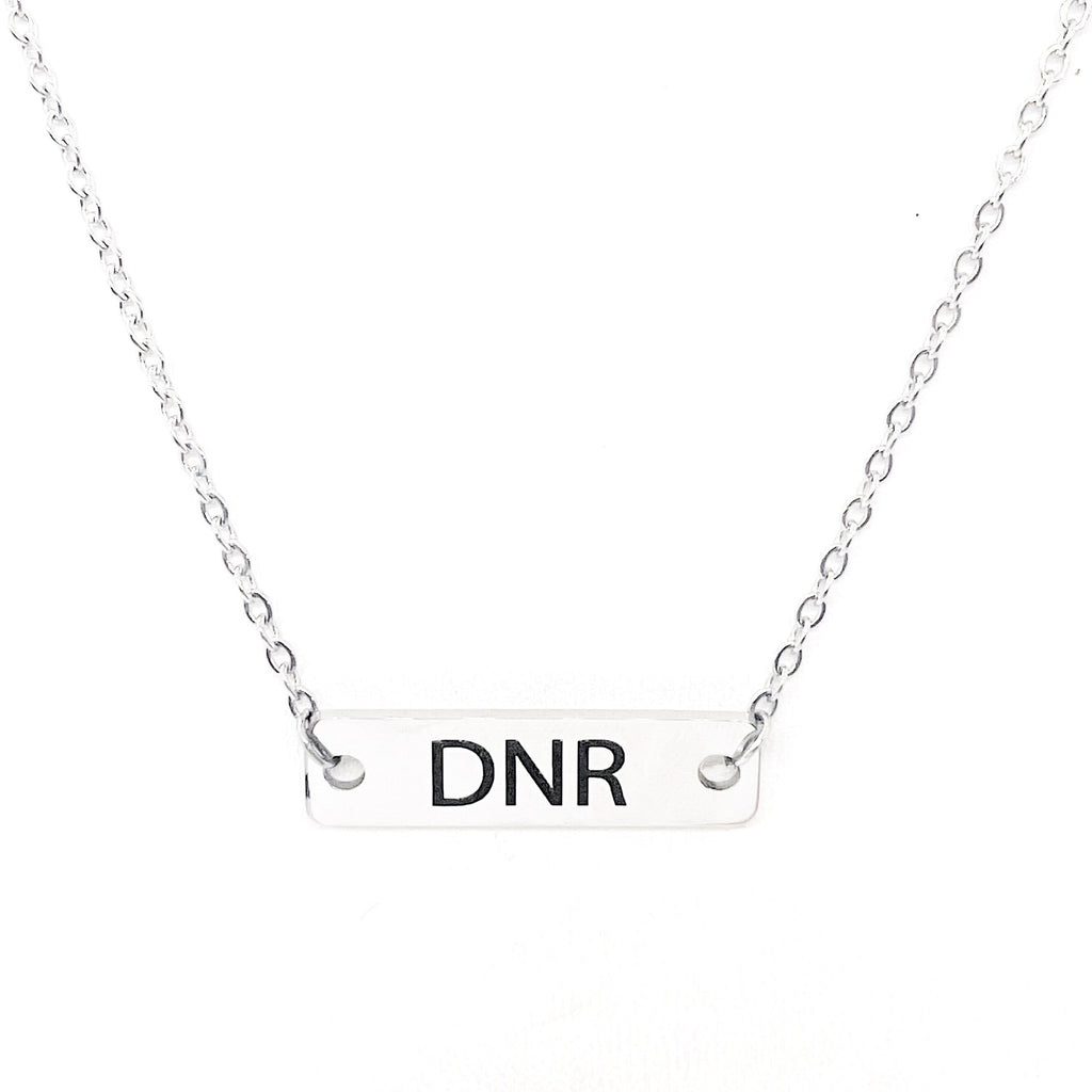 Medical Awareness Jewelry, DNR Necklace, Medical Choices, My Medical Decision, Medical Condition Jewelry, DNR Notice, Medical Notice