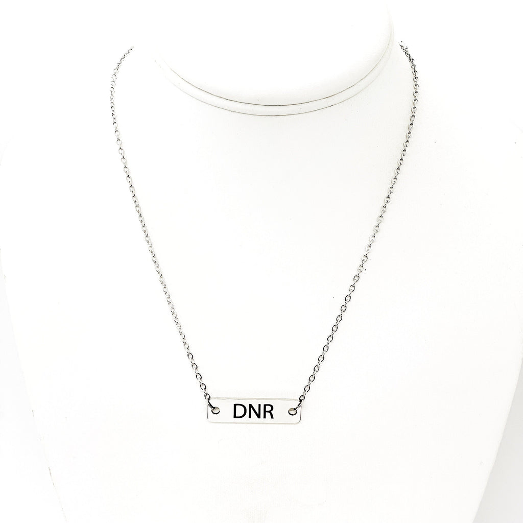 Medical Awareness Jewelry, DNR Necklace, Medical Choices, My Medical Decision, Medical Condition Jewelry, DNR Notice, Medical Notice