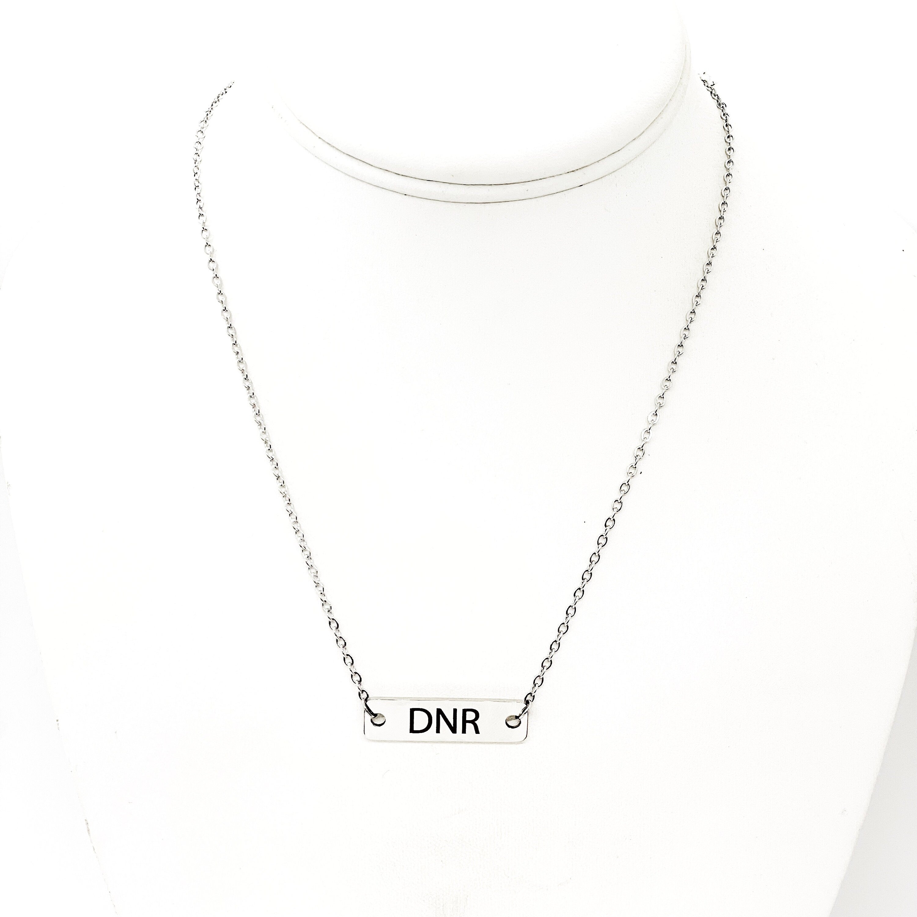 Medical Awareness Jewelry, DNR Necklace, Medical Choices, My Medical Decision, Medical Condition Jewelry, DNR Notice, Medical Notice